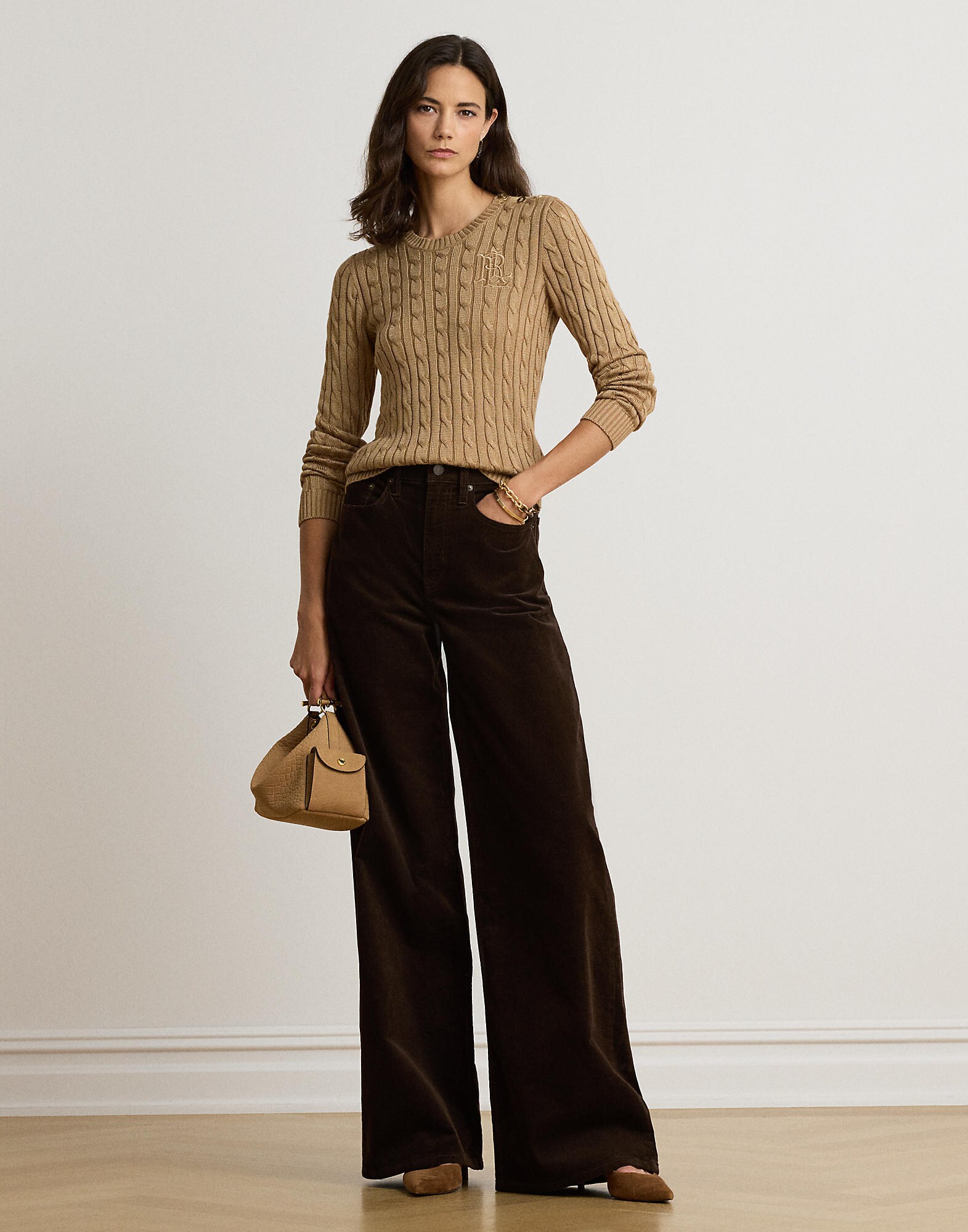 Lauren Ralph Lauren Jersey  beige oscuro – imagen 12