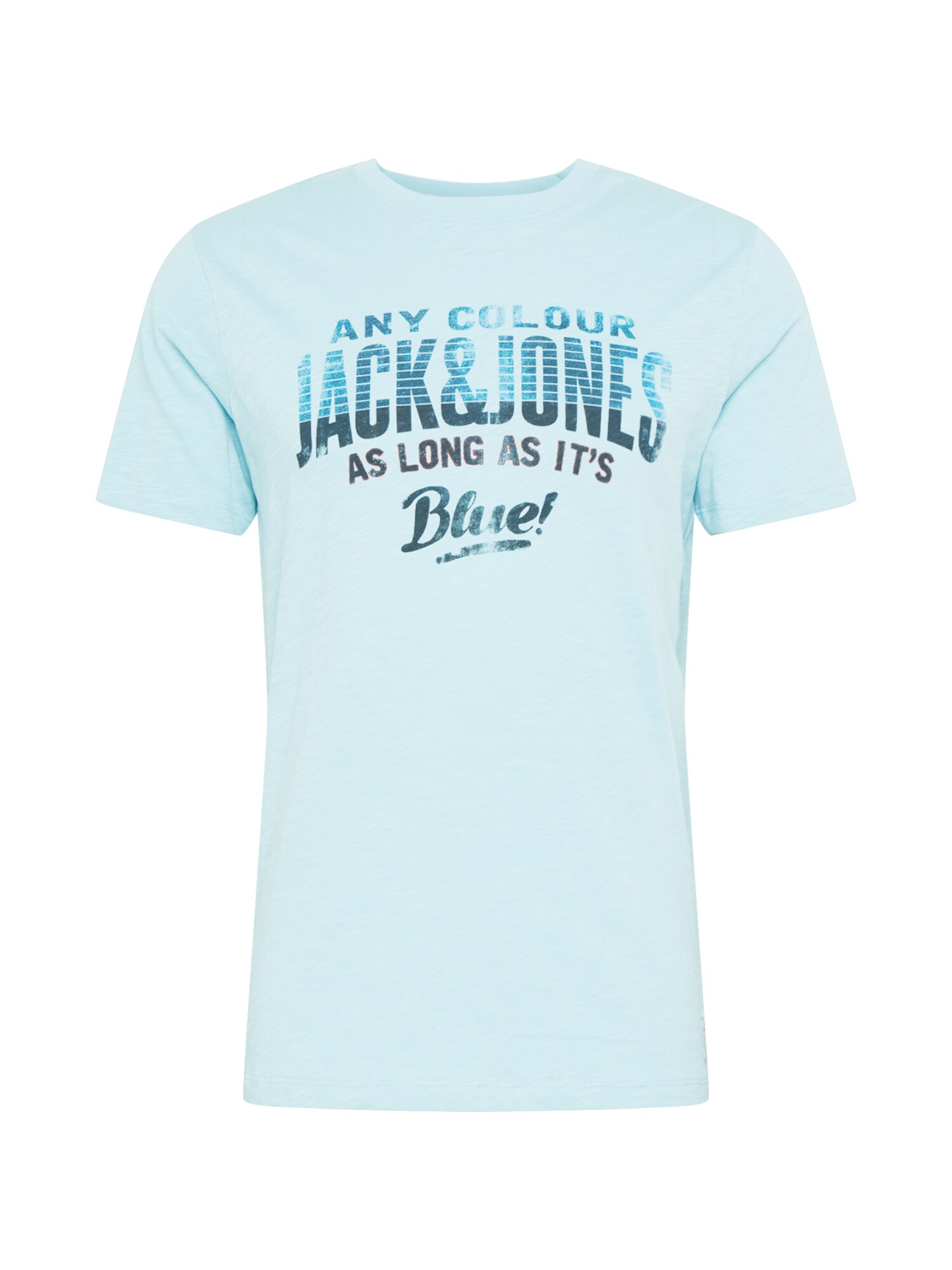 JACK & JONES Marškinėliai  šviesiai mėlyna / mėlyna