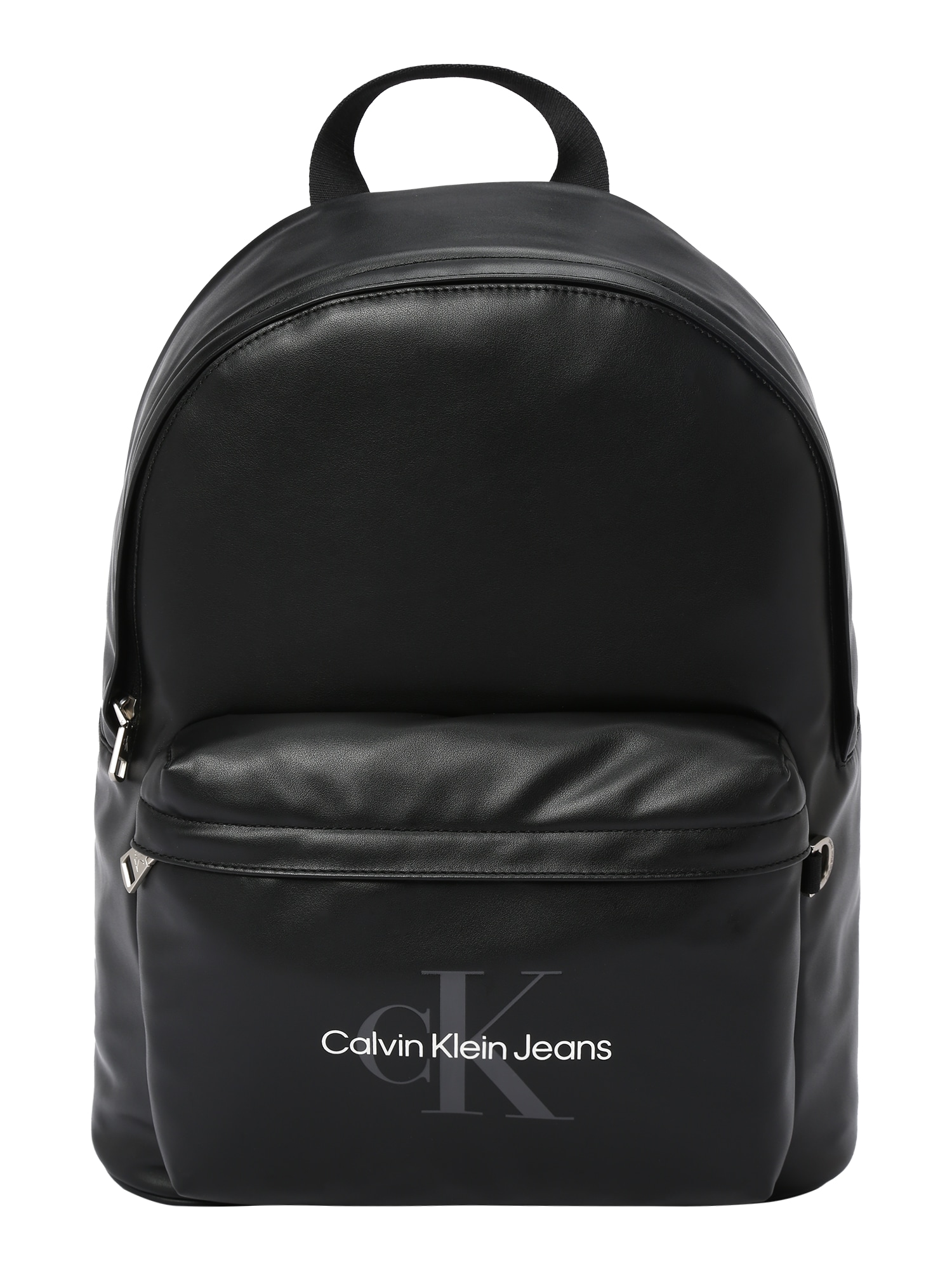 Calvin Klein Jeans Kuprinė 'CAMPUS BP40' bazalto pilka / juoda / balta