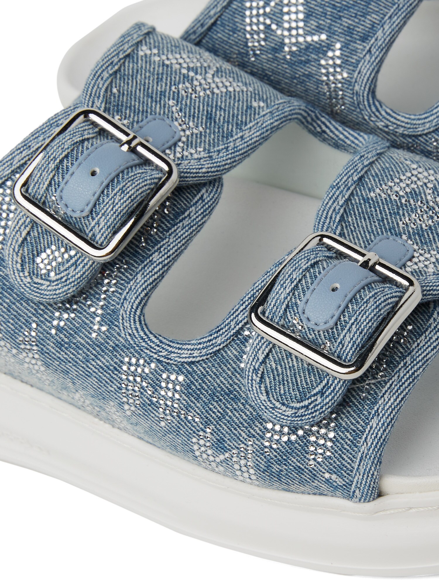 Karl Lagerfeld Šľapky 'Kapri' modrá denim / strieborná (obrázok 6)