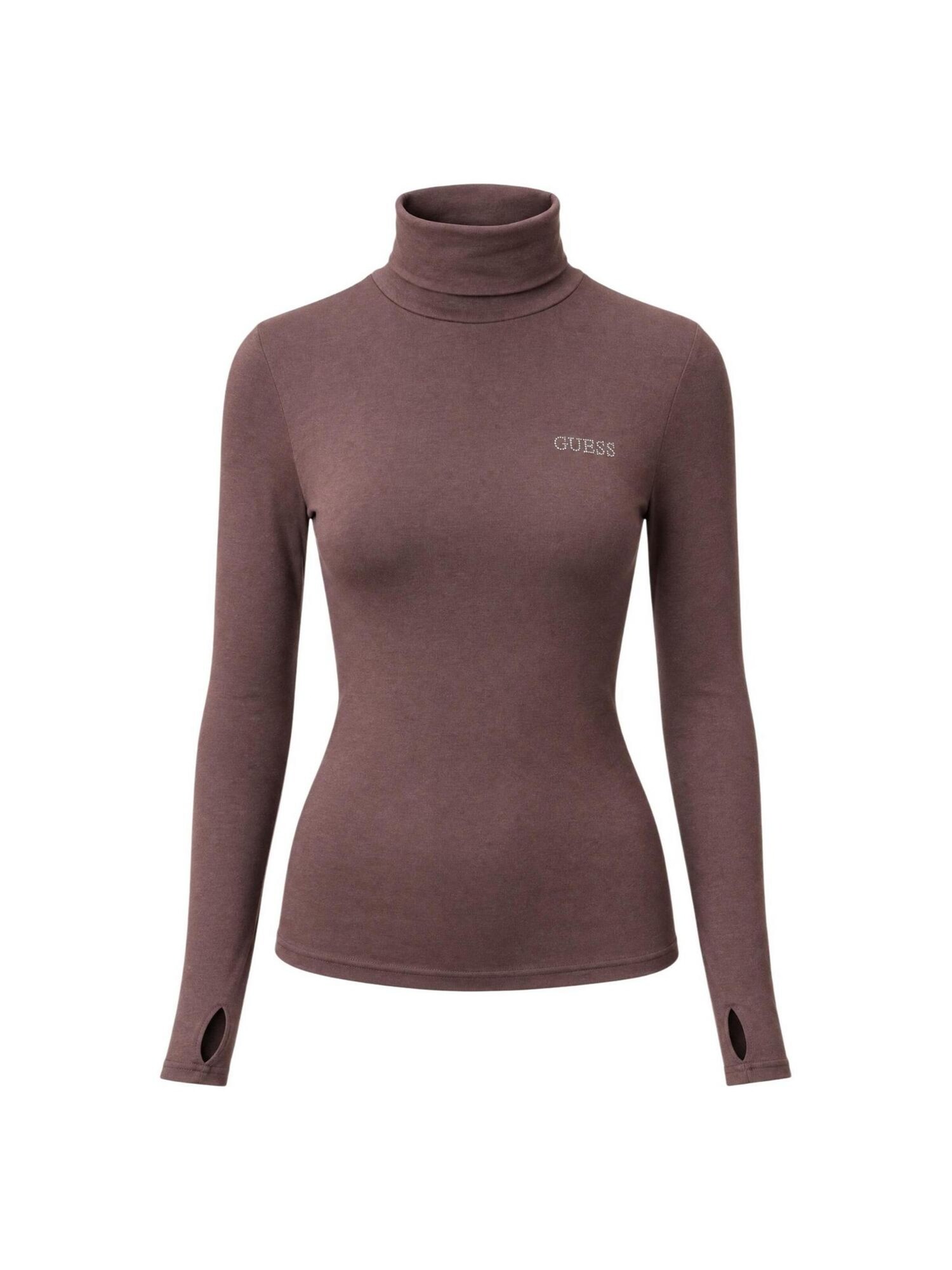 GUESS Top 'GRETA HIGH NECK LS K V6BP11 K6907'  marrón