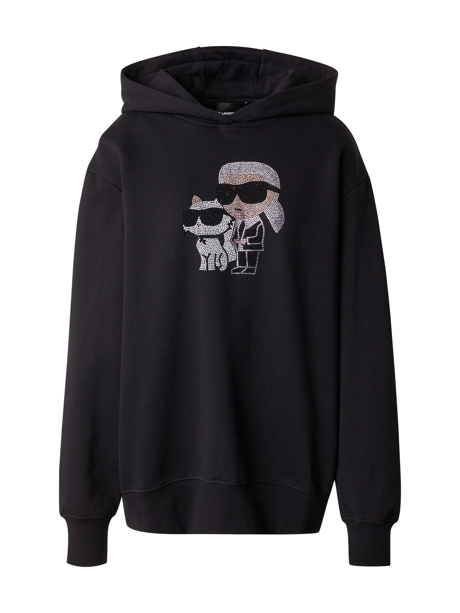 Karl Lagerfeld Sweater majica 'Ikon'  bež / crna / bijela