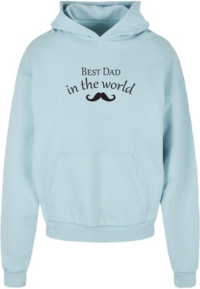 Merchcode Sweatshirt ‘Fathers Day – Best Dad In The World 2’ Blauw / Zwart