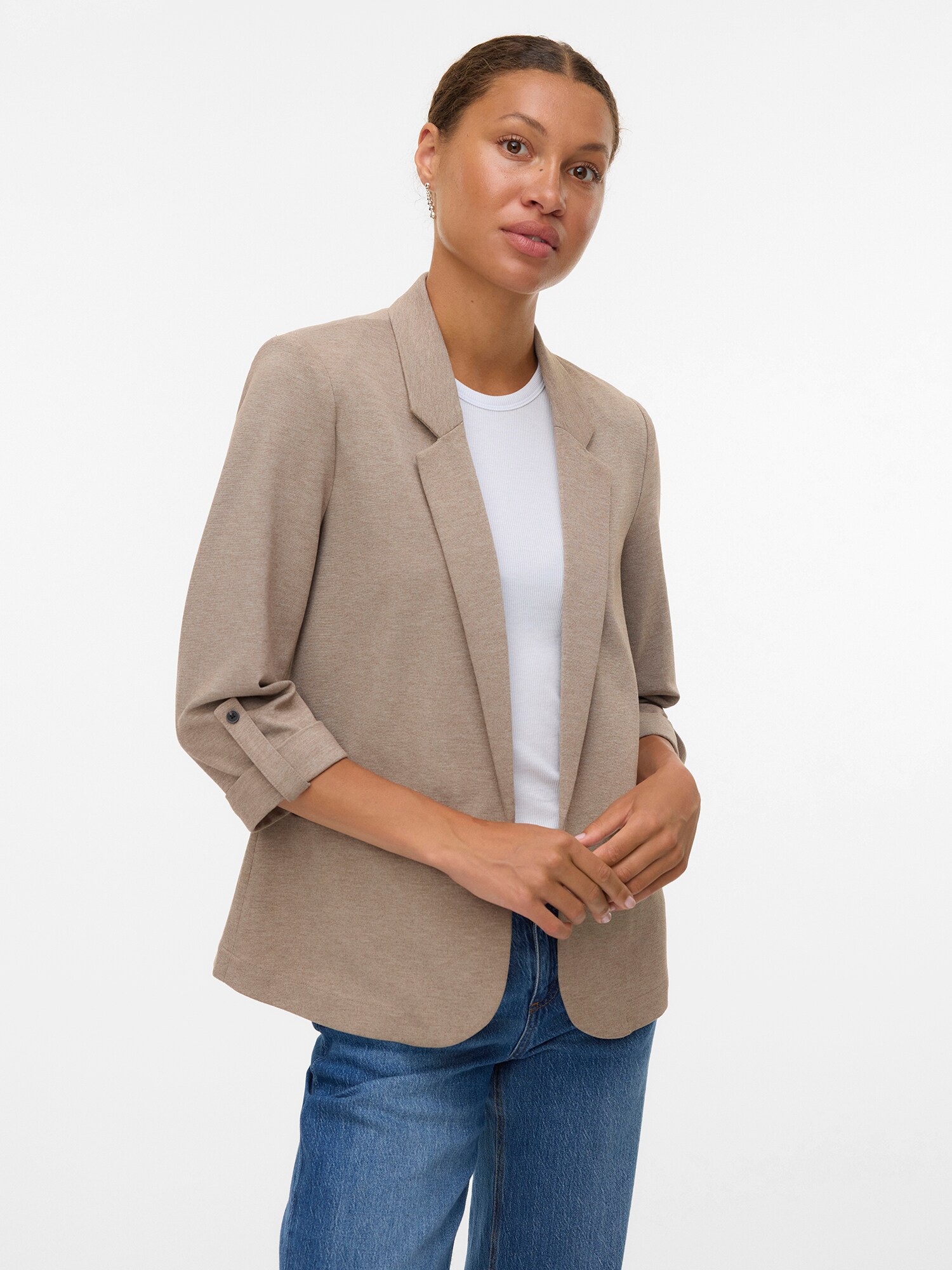 VERO MODA Blézer 'VMEVA'  cappuccinobarna termék 2. képe