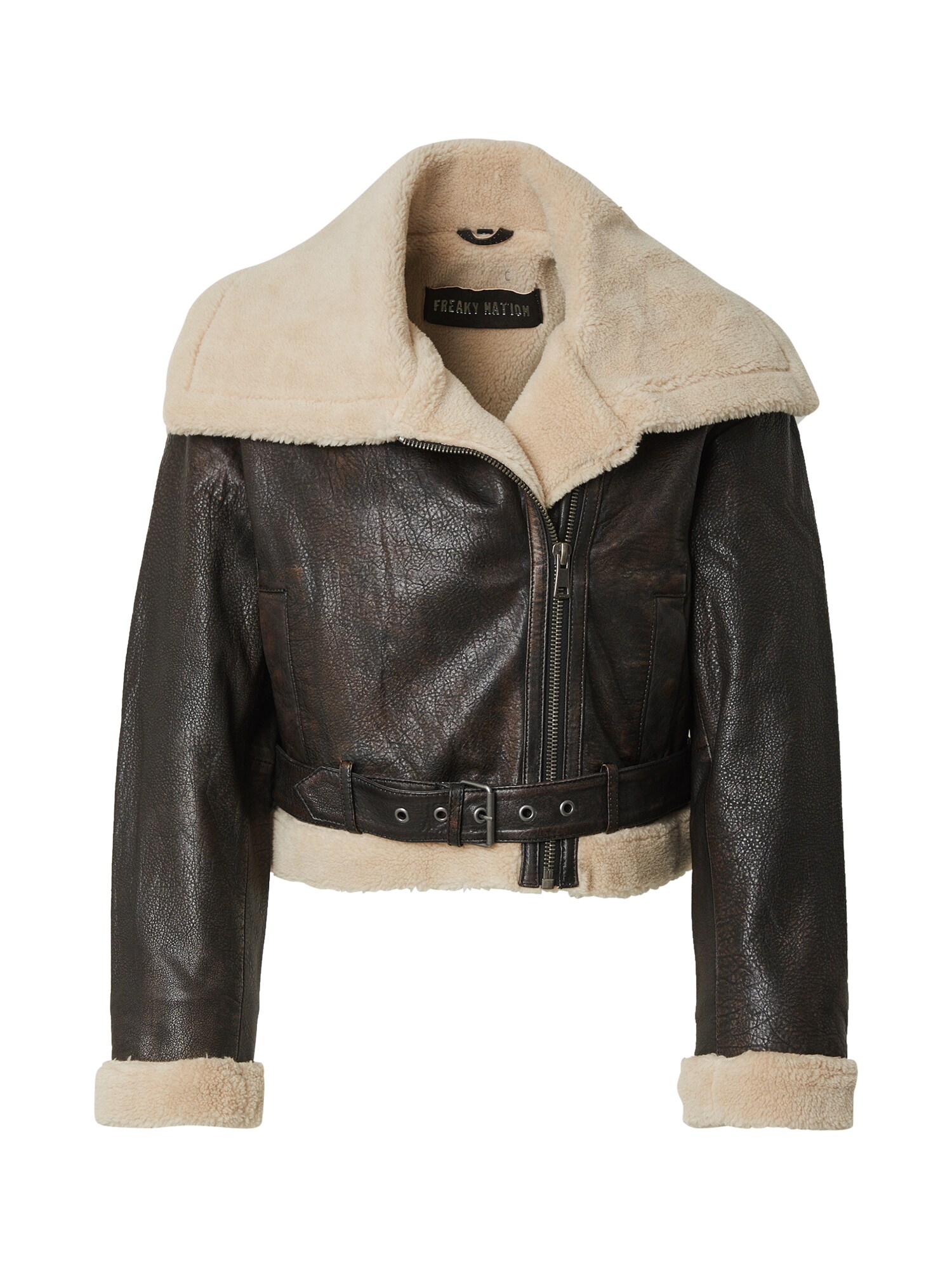 FREAKY NATION Geacă de iarnă Perfect Way  bej / maro închis