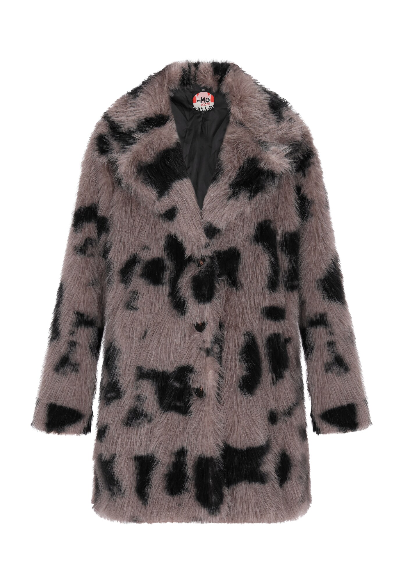 myMo ROCKS Palton de primăvară-toamnă  gri bazalt / negru