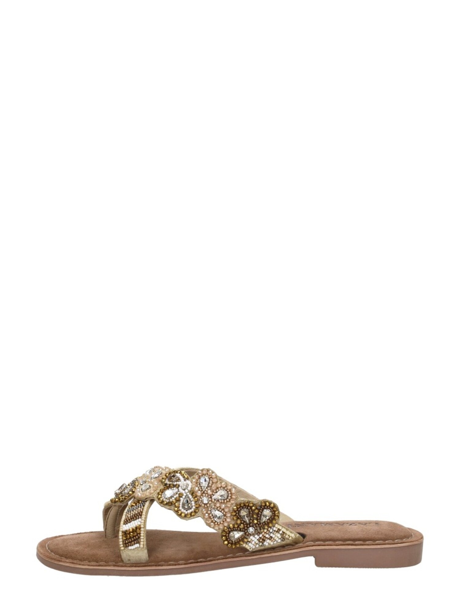 Lazamani Huisschoenen 'Teenslippers' Beige