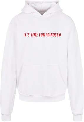 Merchcode Sweatshirt ‘Its Time For Marocco’ Rood / Wit