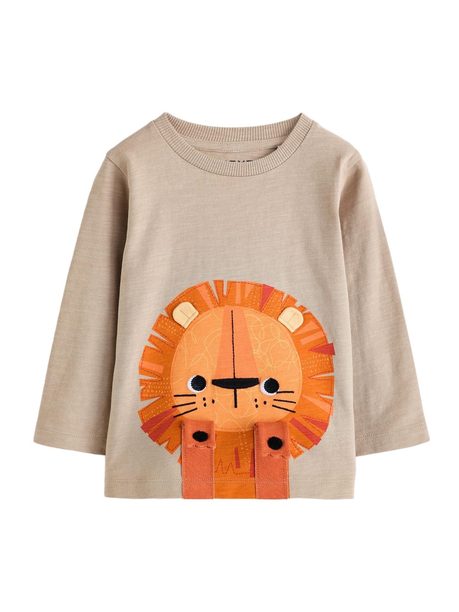 Next Tricou  bej deschis / portocaliu / negru / alb