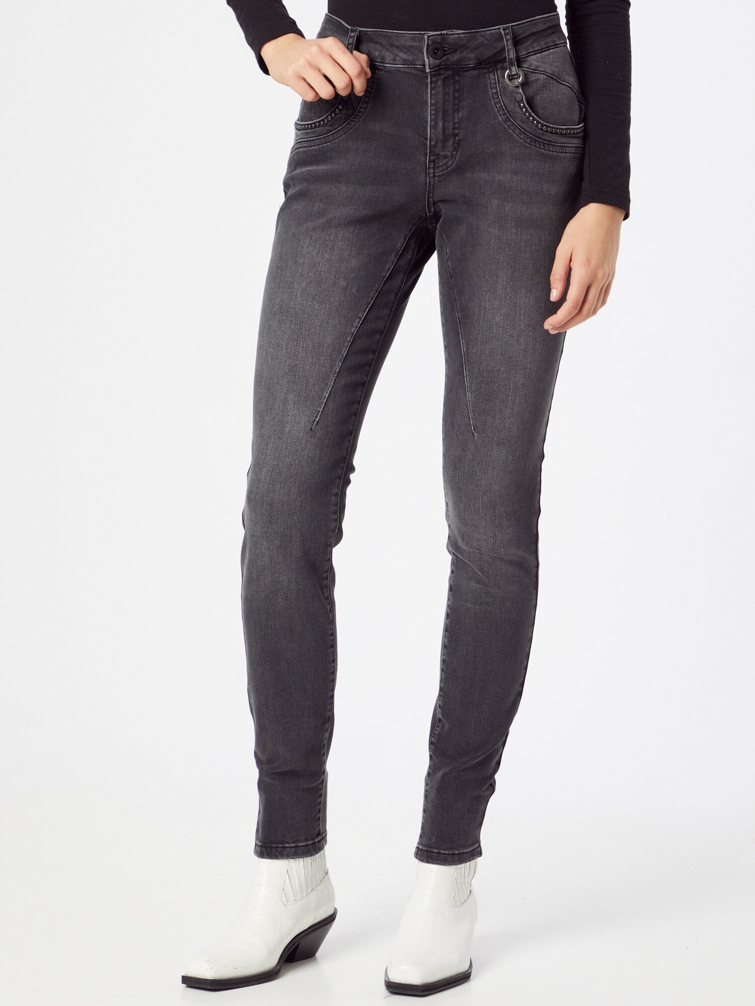 PULZ Jeans Farmer 'MARY'  szürke farmer termék 2. képe