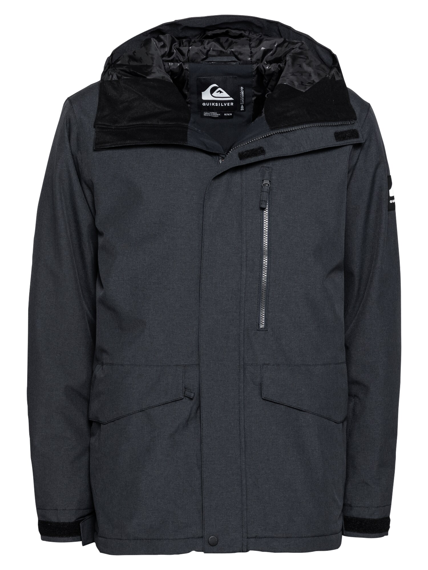 QUIKSILVER Laisvalaikio striukė 'MISSION SOLID'  margai juoda
