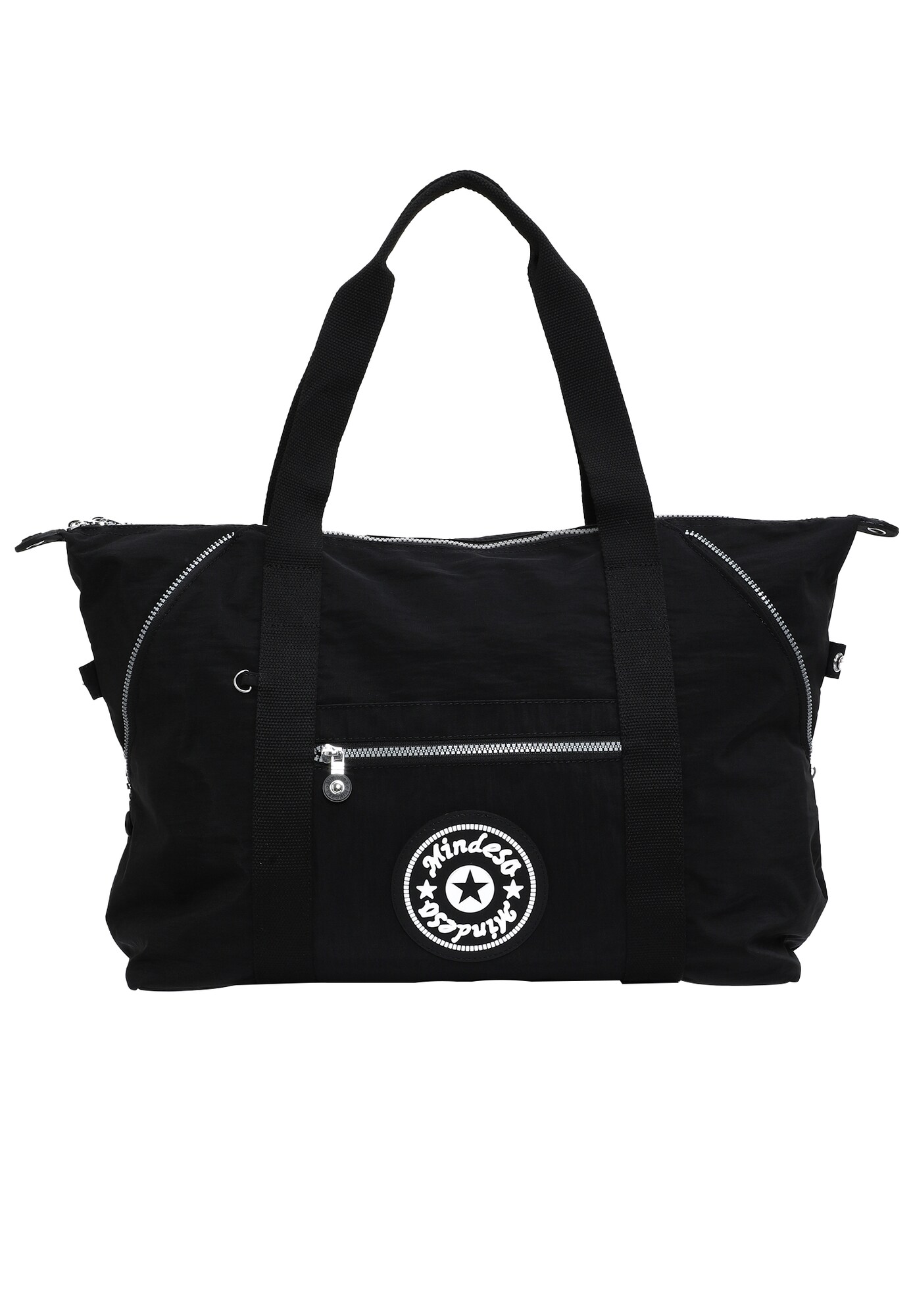 Mindesa Geantă de călătorie  negru / alb