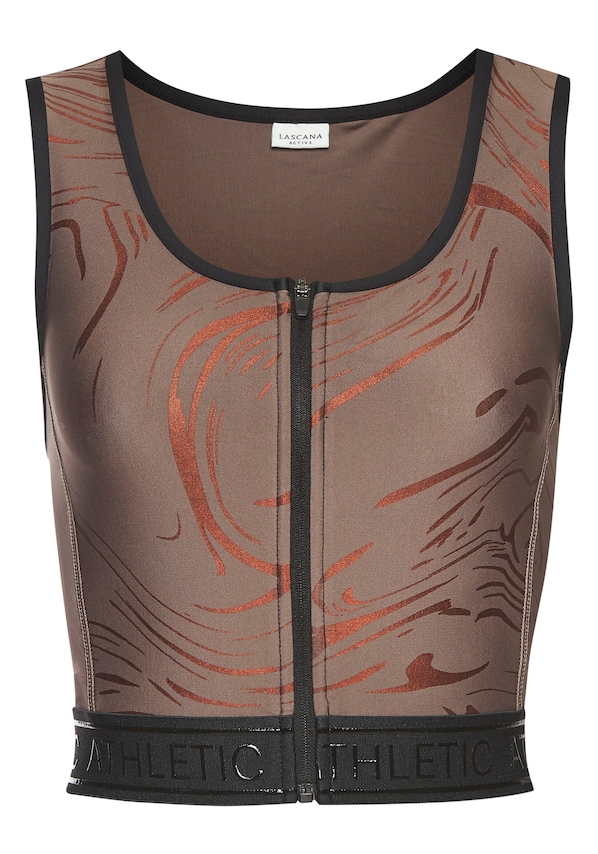 LASCANA ACTIVE, Sport top, barna, 1 kép a 5 közül