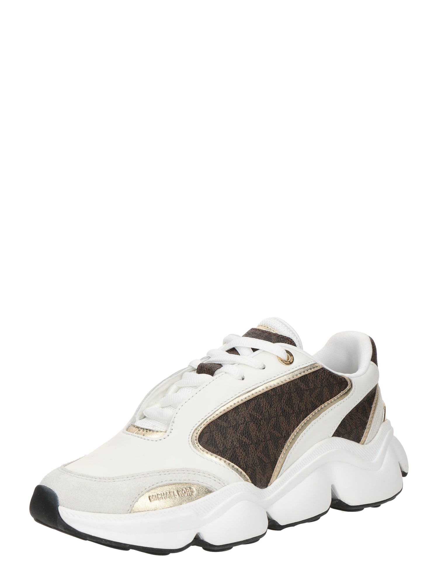 MICHAEL Michael Kors Sneaker low RENNY  ciocolatiu / maro închis / auriu / alb