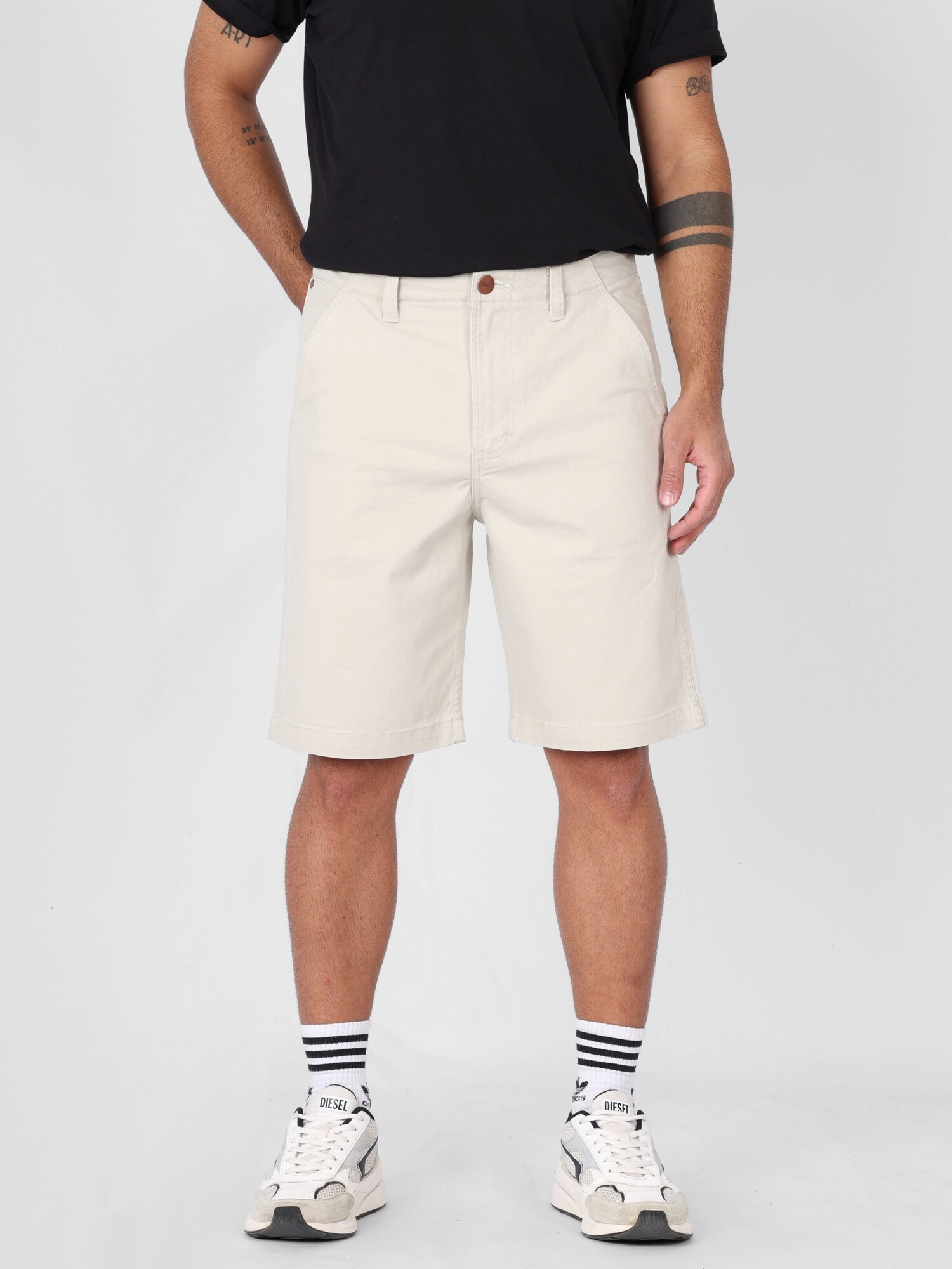 WRANGLER Pantalón tradicional 'STRETCH CJ CHINO SHORTS PELICAN'  beige claro – imagen 2