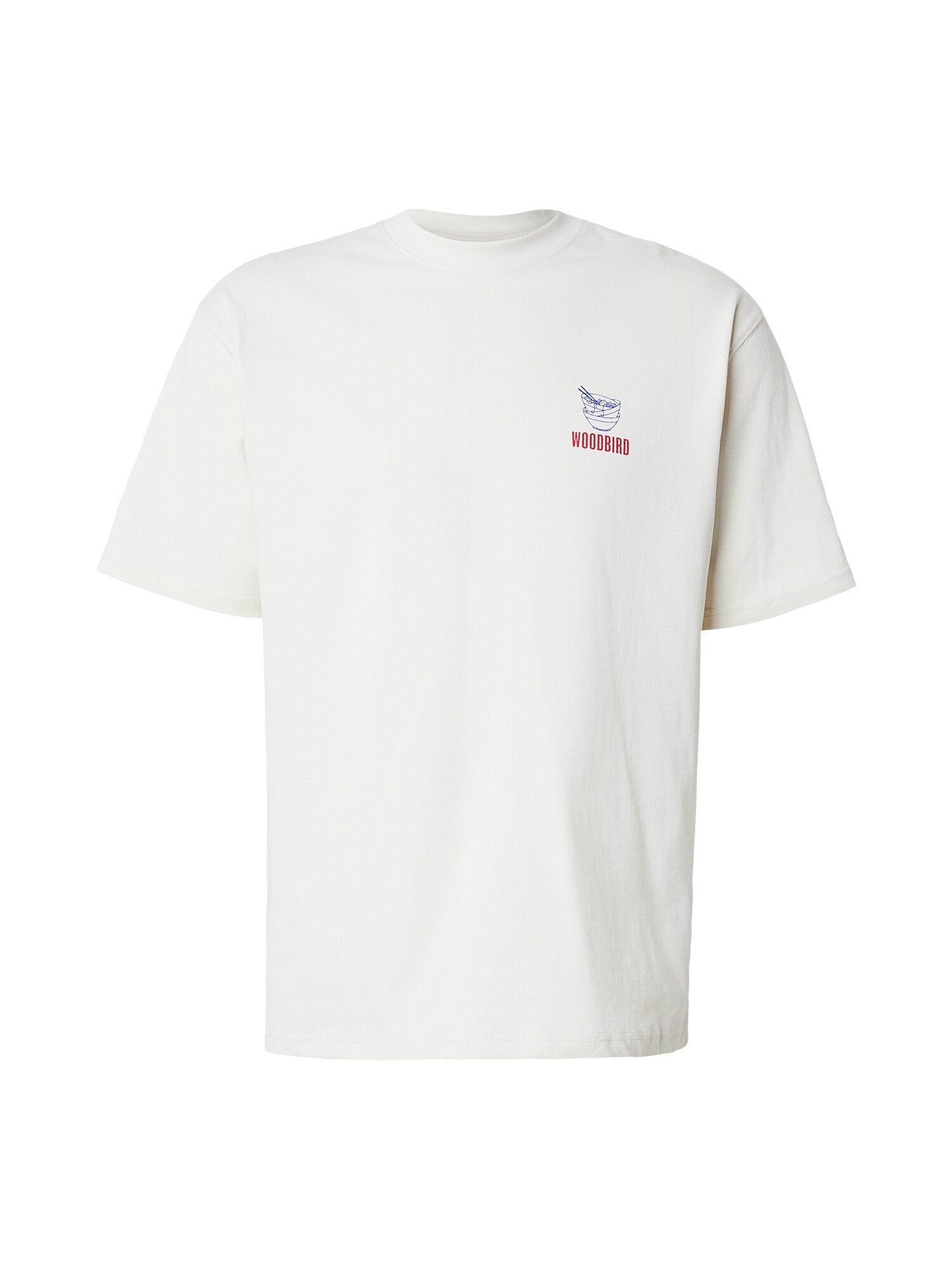 Woodbird Tricou Baine Noodle  albastru / roși aprins / alb