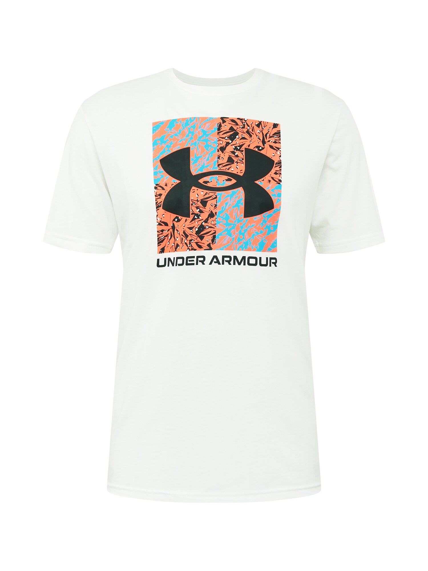UNDER ARMOUR Sportiniai marškinėliai  balta / juoda / mėlyna