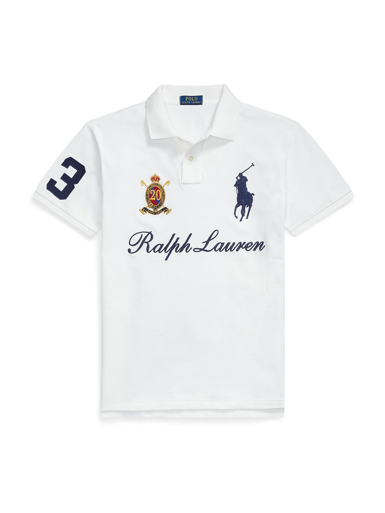 Polo Ralph Lauren Tricou  bleumarin / galben auriu / roșu carmin / alb