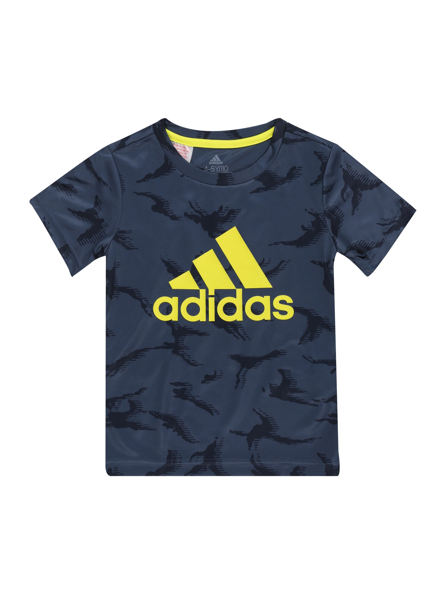 ADIDAS PERFORMANCE Sportiniai marškinėliai  geltona / tamsiai mėlyna