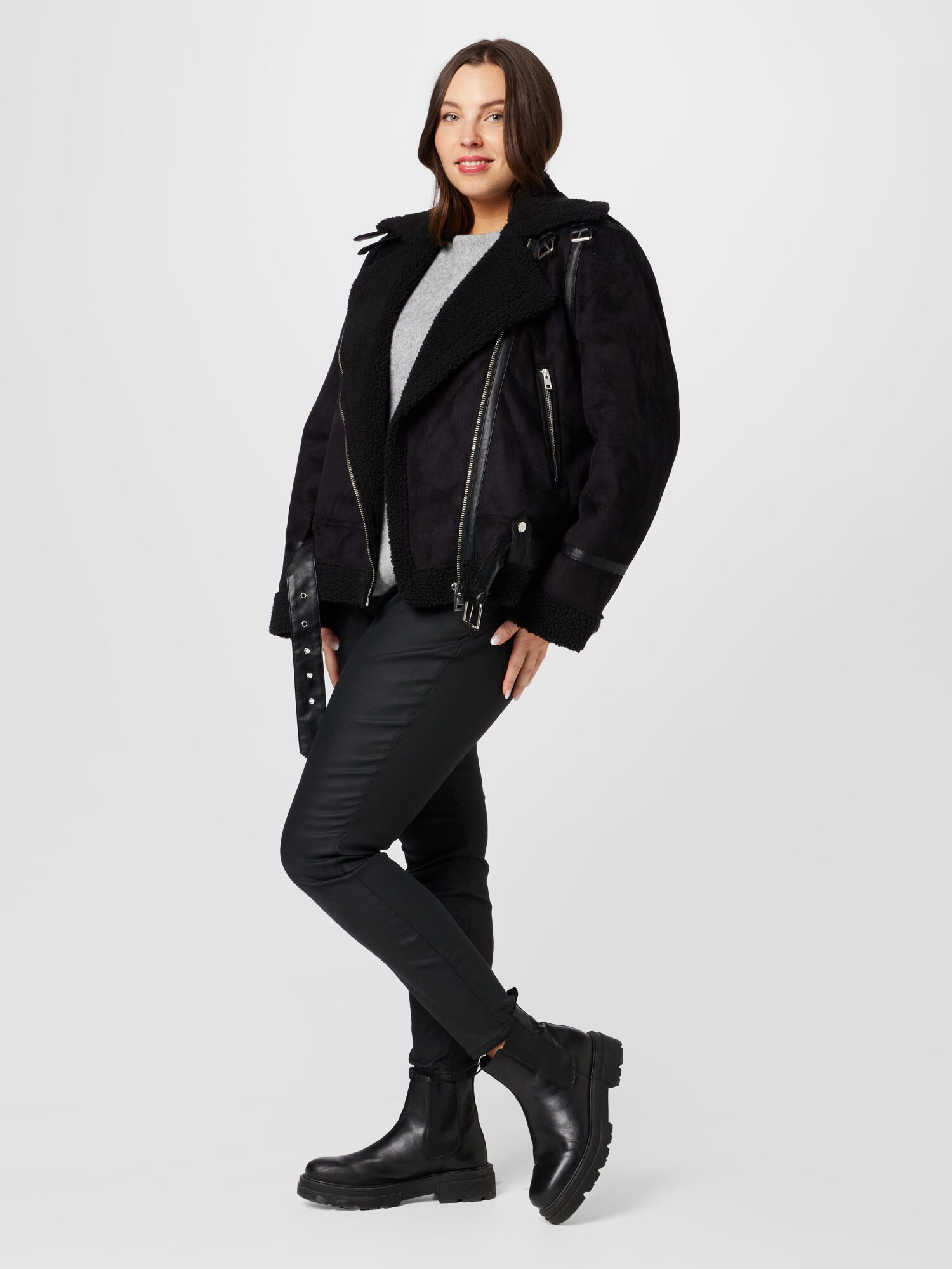 River Island Plus Džínsy čierna (obrázok 4)