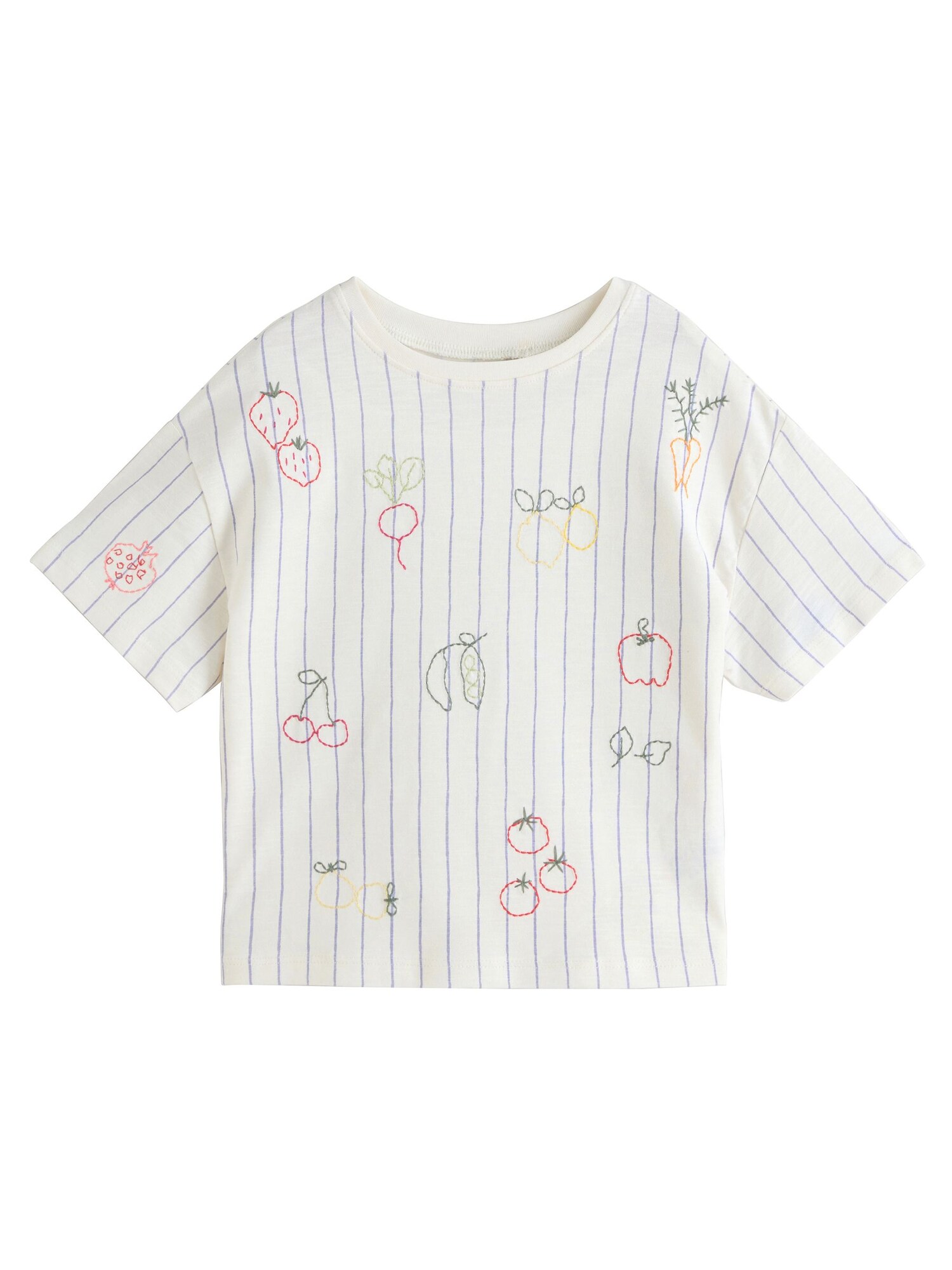 Next Tricou  albastru / galben / roșu / alb