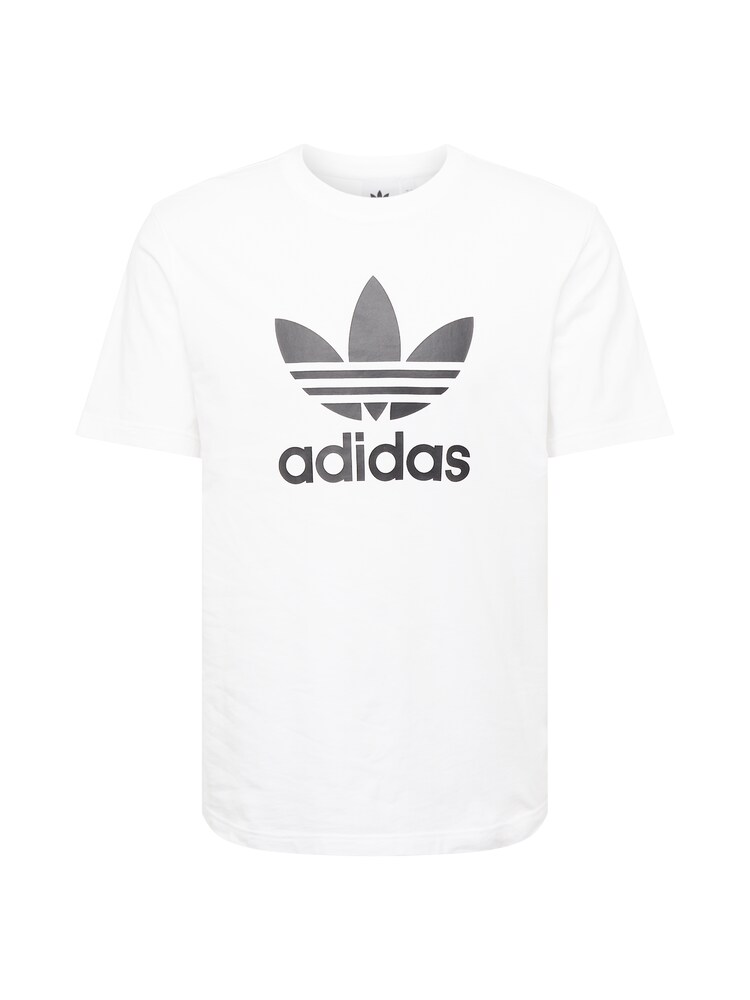 ADIDAS ORIGINALS T-Shirt 'Adicolor Trefoil' Herren Größe L schwarz / weiß