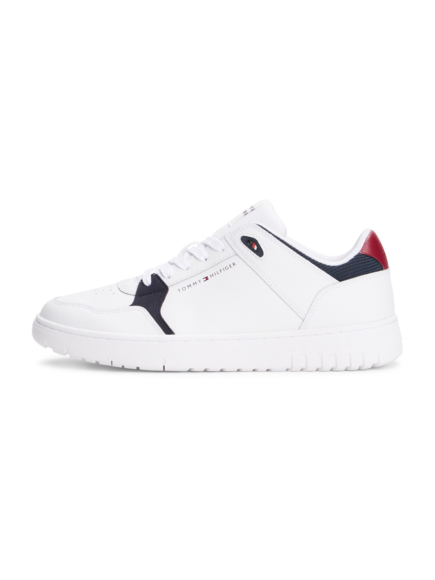 TOMMY HILFIGER Sneaker low  albastru marin / roșu rodie / alb