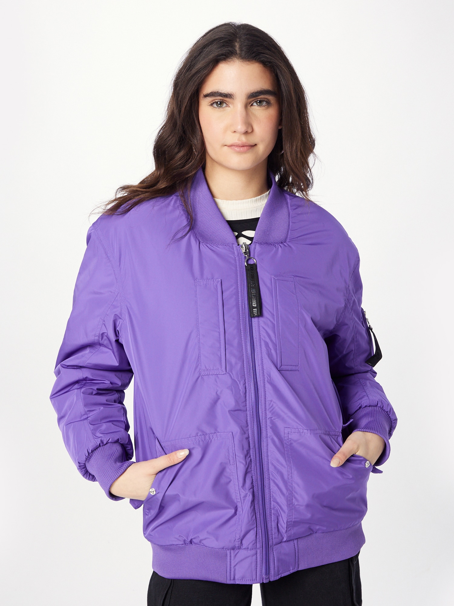 River Island Átmeneti dzseki  lila / fekete termék 2. képe
