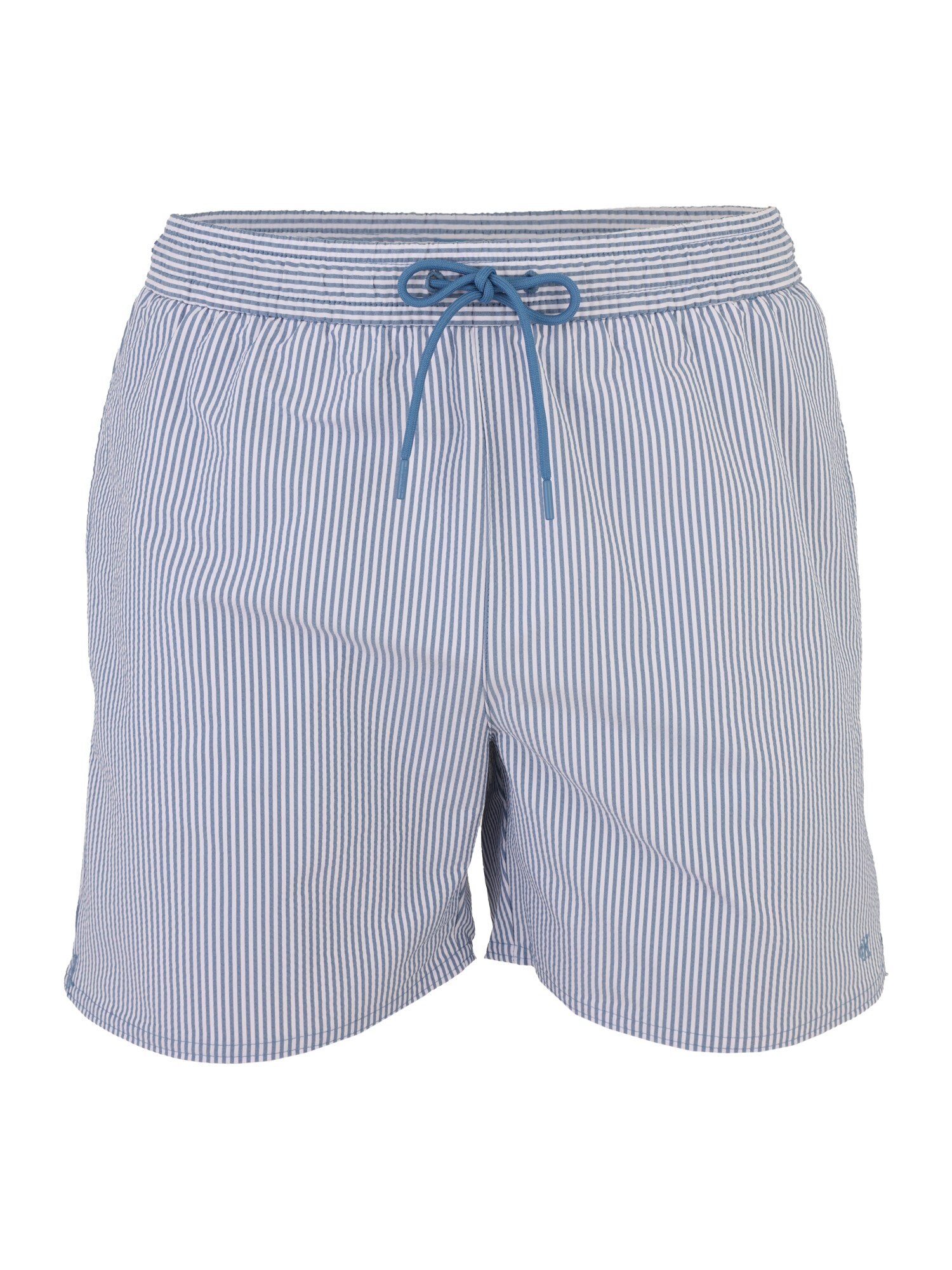 Calvin Klein Swimwear Șorturi de baie 'Seersucker'  bleumarin / alb