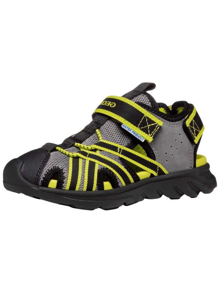 GEOX Sandale Jungen Größe 27 neongelb / grau / schwarz