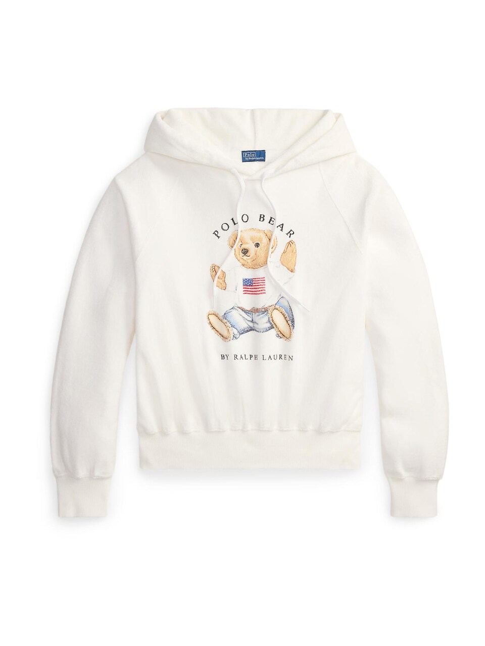 Sweatshirt camel / blå / svart