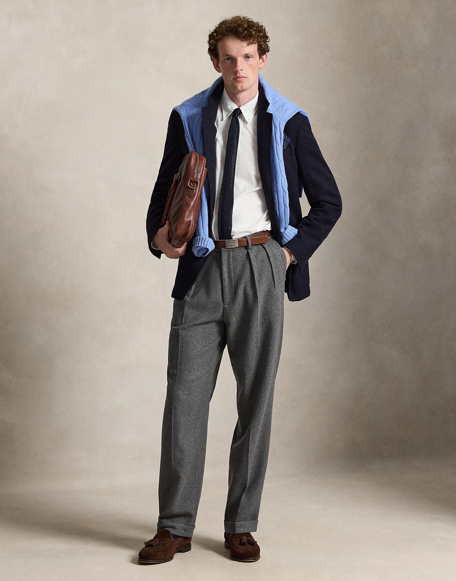 Polo Ralph Lauren Camisa  cognac / blanco – imagen 4