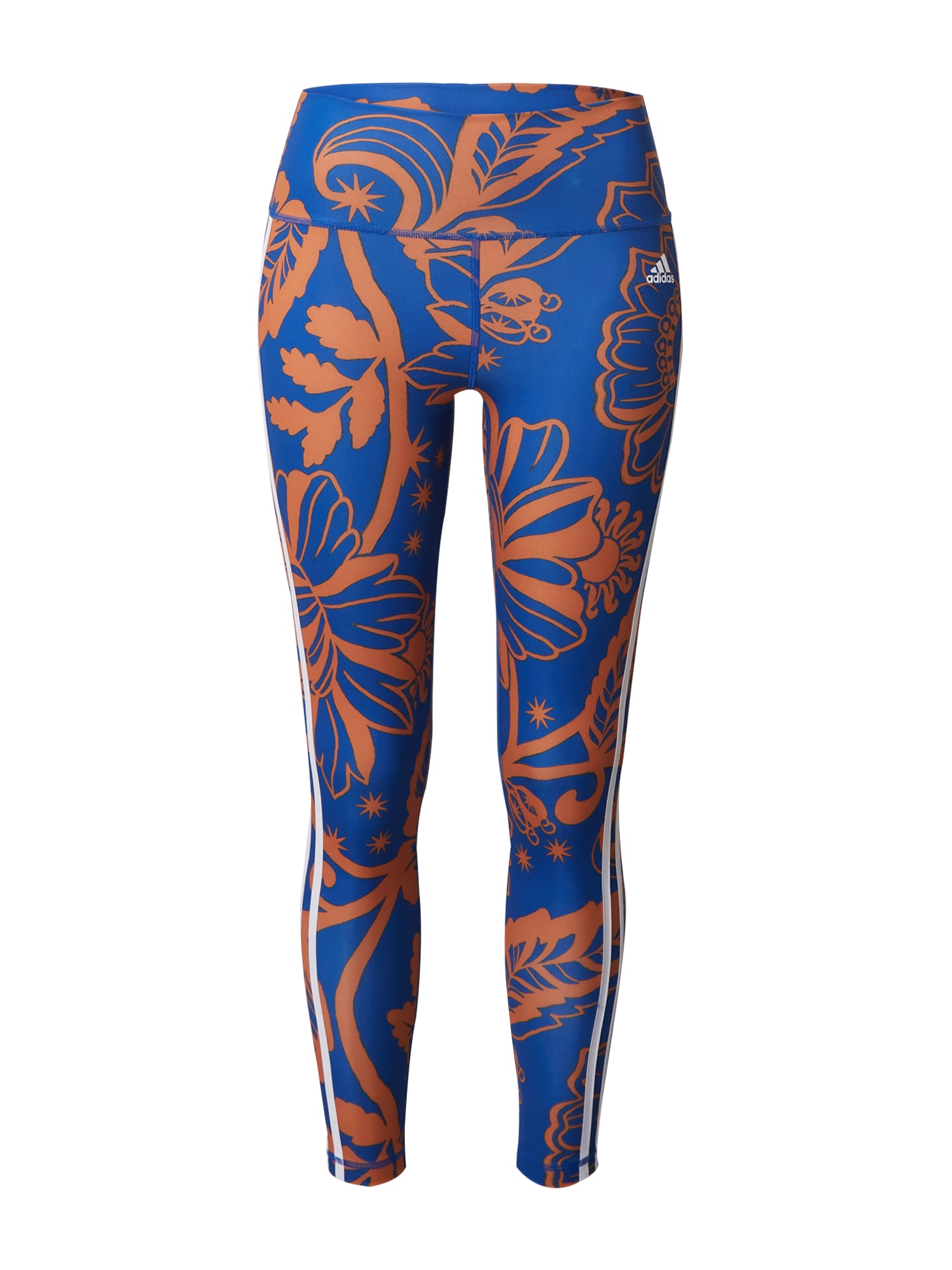 ADIDAS SPORTSWEAR Спортен панталон 'Farm Rio'  синьо / оранжево / мръсно бяло