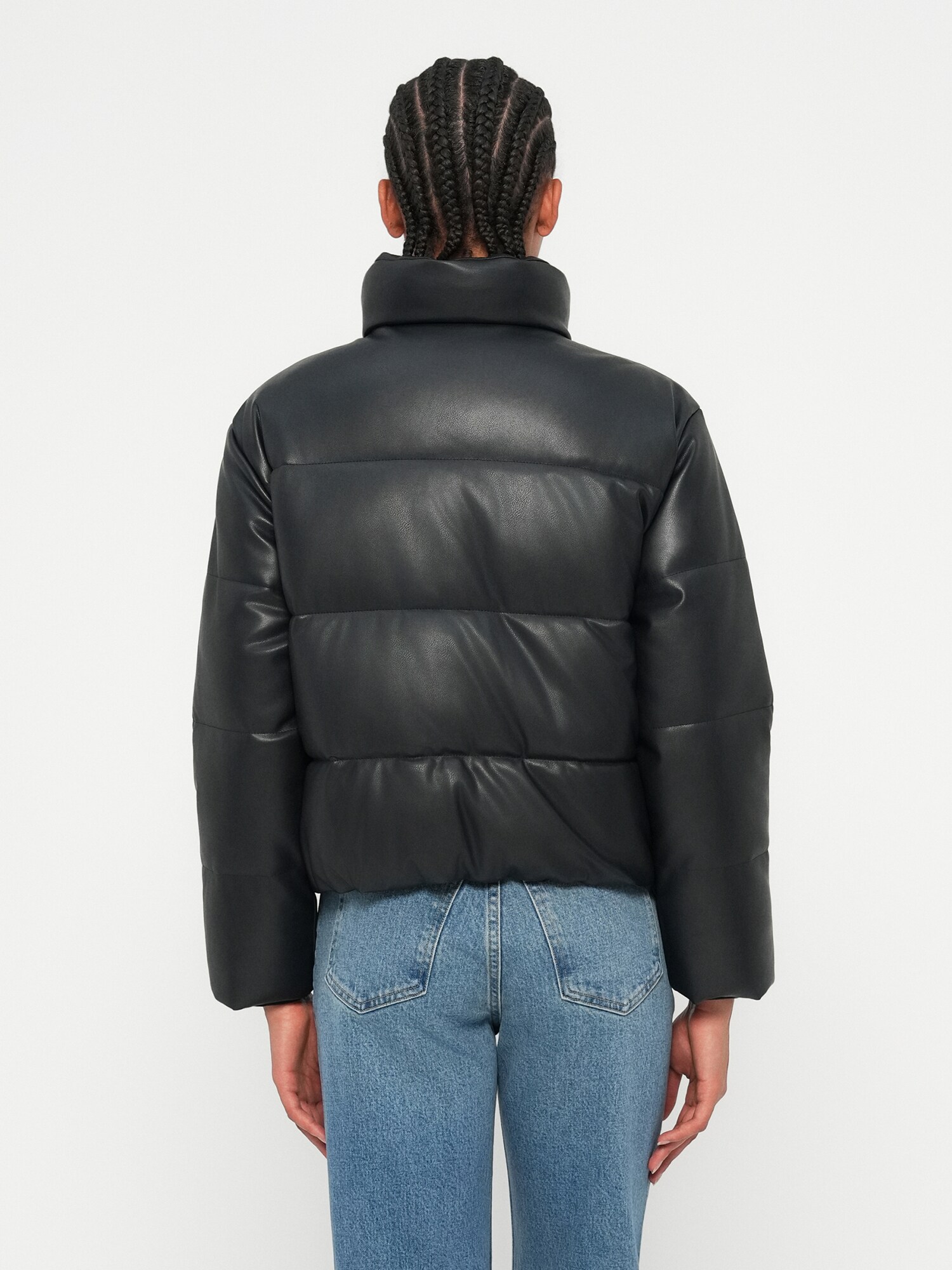 Abercrombie & Fitch Chaqueta de invierno negro – imagen 3