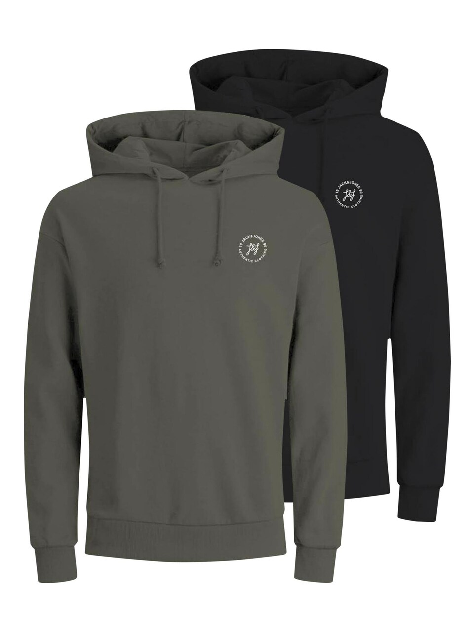 Sweatshirt 'Jaxon' khaki / svart
