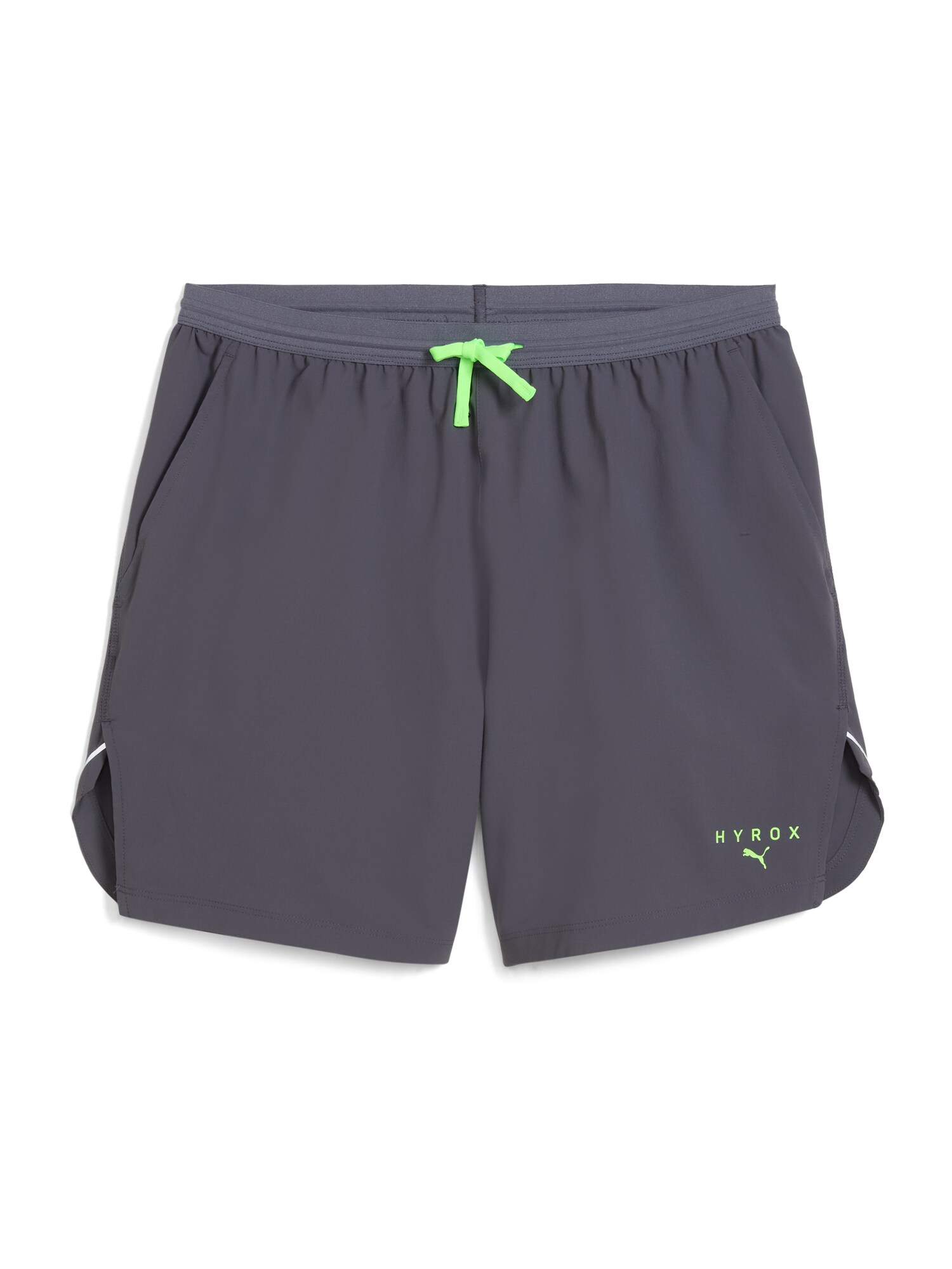PUMA Sportnadrágok 'Puma x Hyrox'  szürke / citromzöld akciós termékkép 1