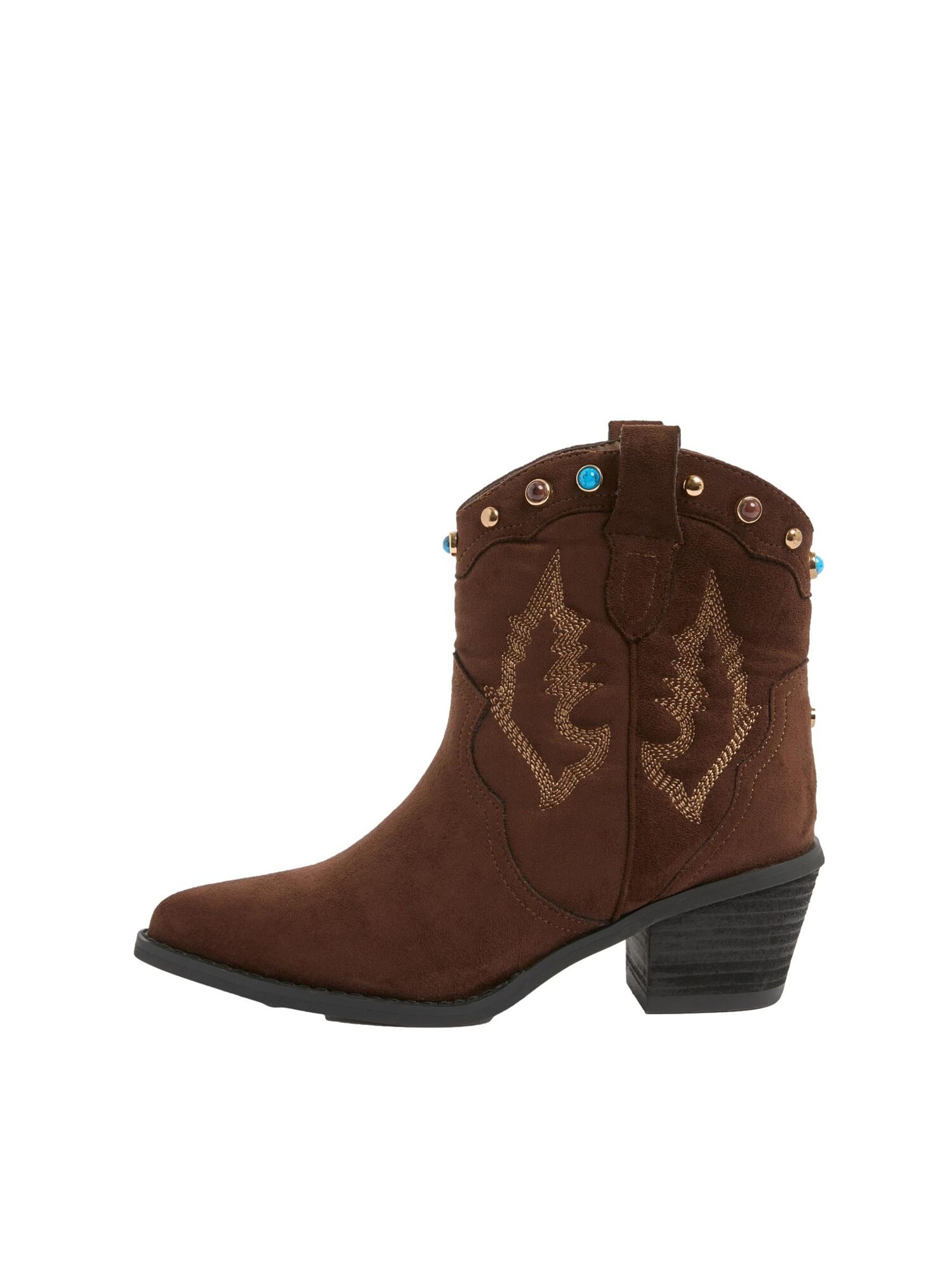 Lipsy Cizme de cowboy  azur / ciocolatiu / maro deschis / auriu