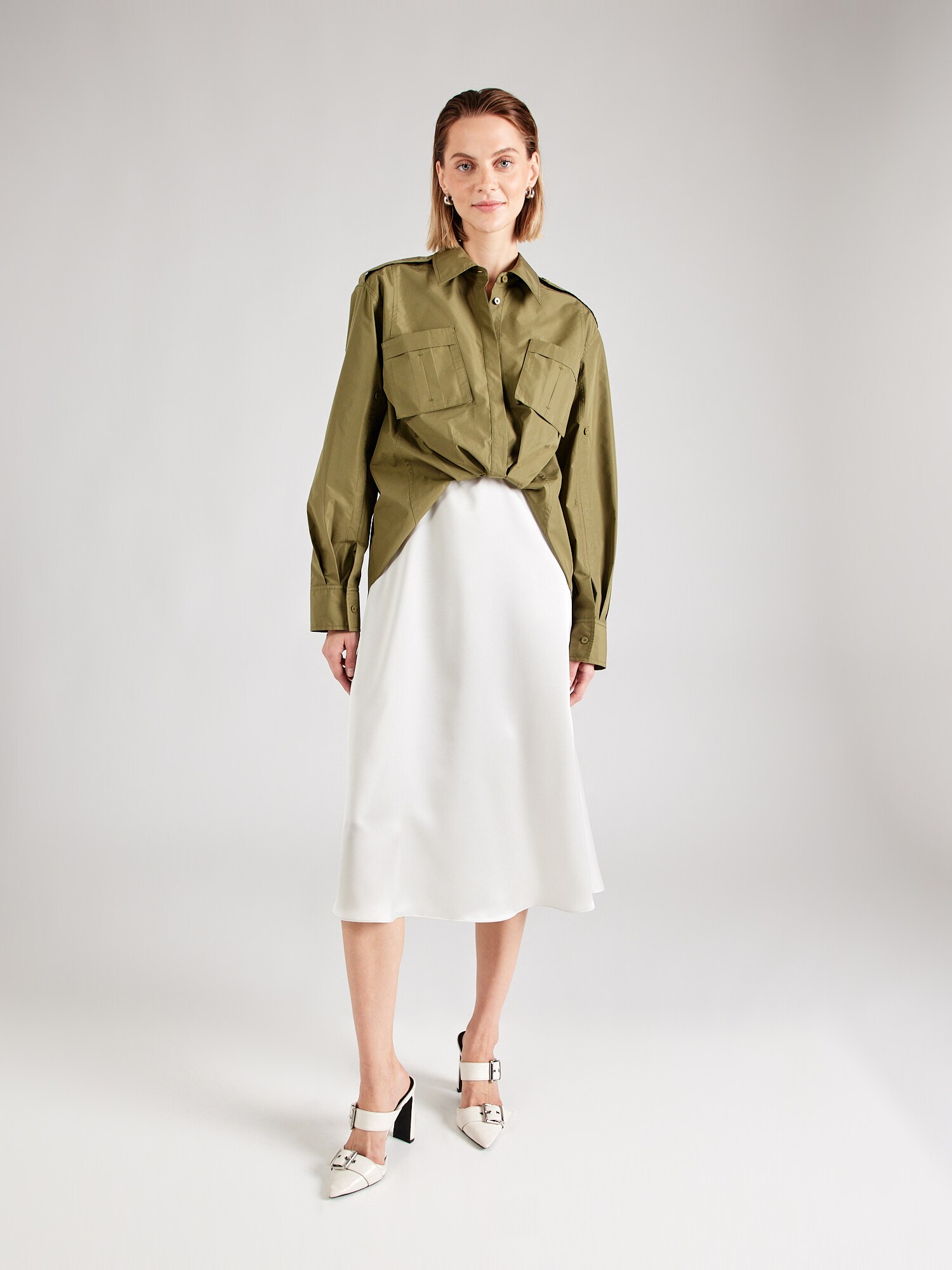 3.1 Phillip Lim Ingruhák  olíva / fehér termék 2. képe