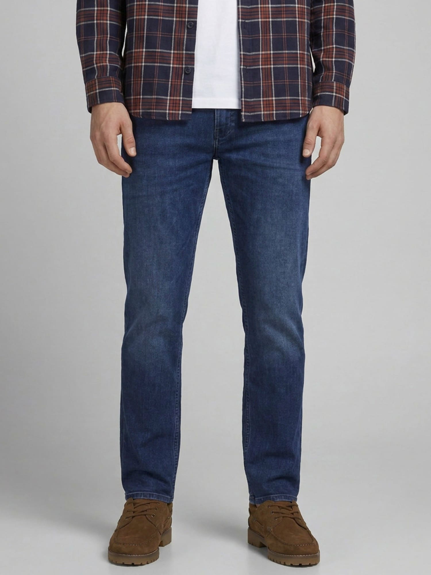 JJ Rebel Jeans JREBADAM JJCRAFT albastru închis
