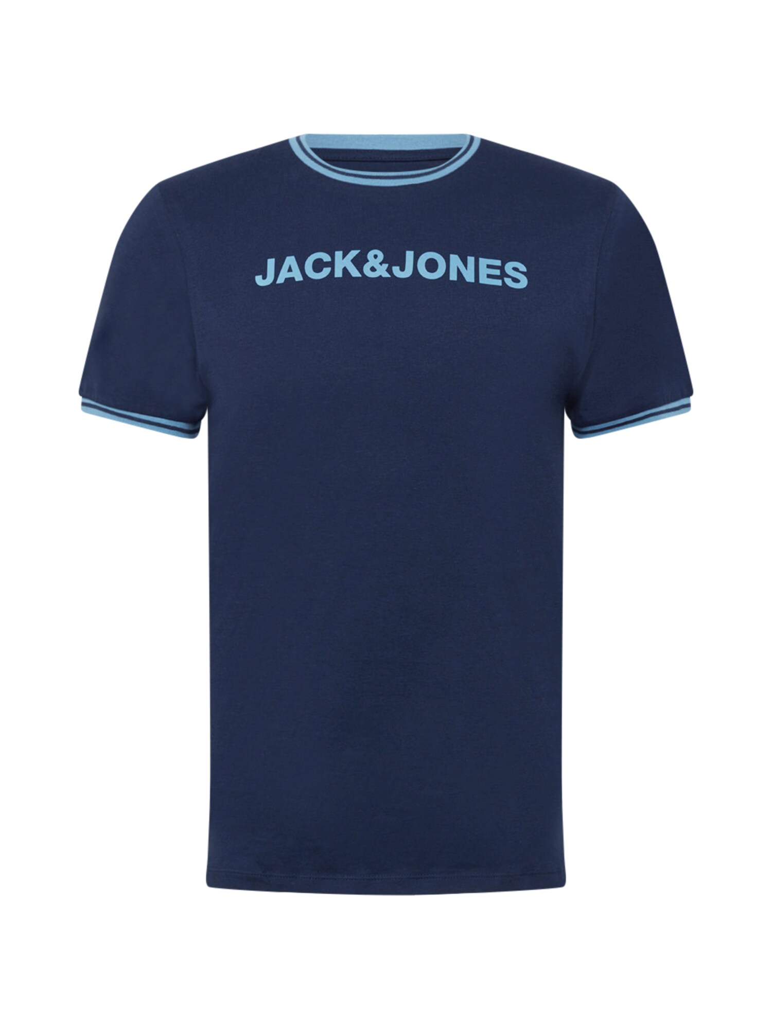 JACK & JONES Marškinėliai 'CLEAN'  tamsiai mėlyna / šviesiai mėlyna