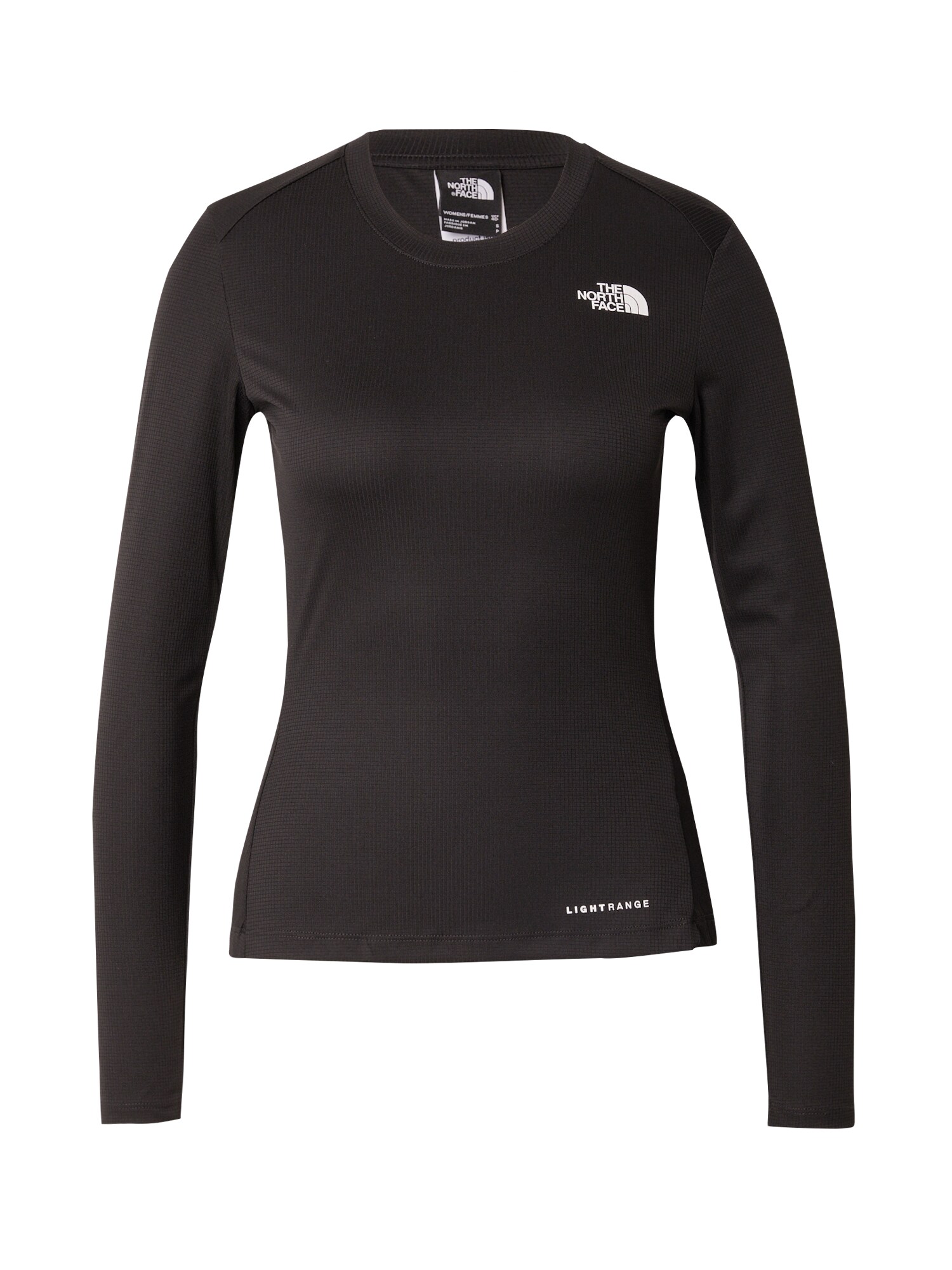 THE NORTH FACE Funkčné tričko 'Shadow Long-Sleeve T-Shirt'  čierna / biela