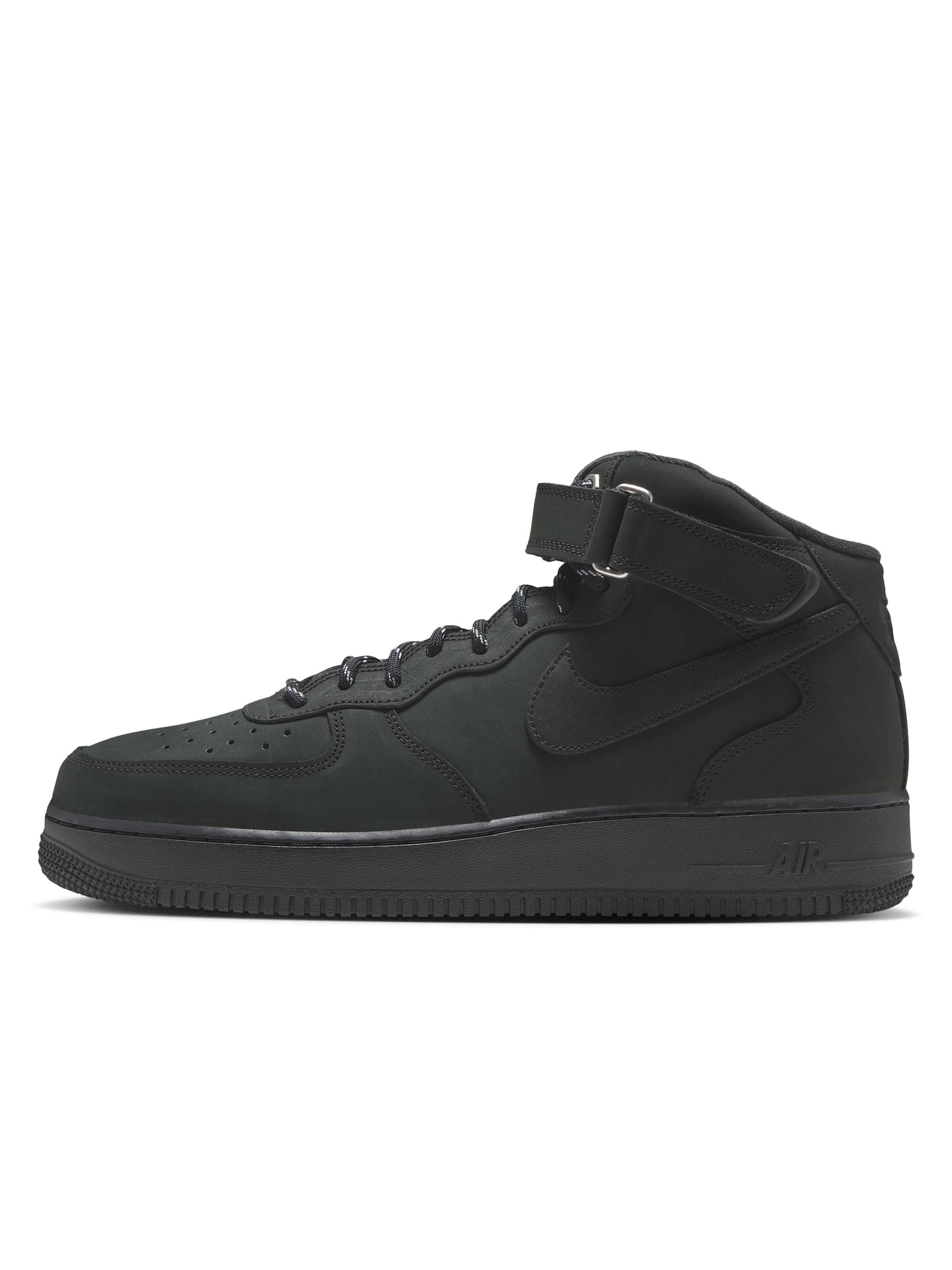 NIKE Visoke tenisice 'Air Force 1 Mid '07' crna