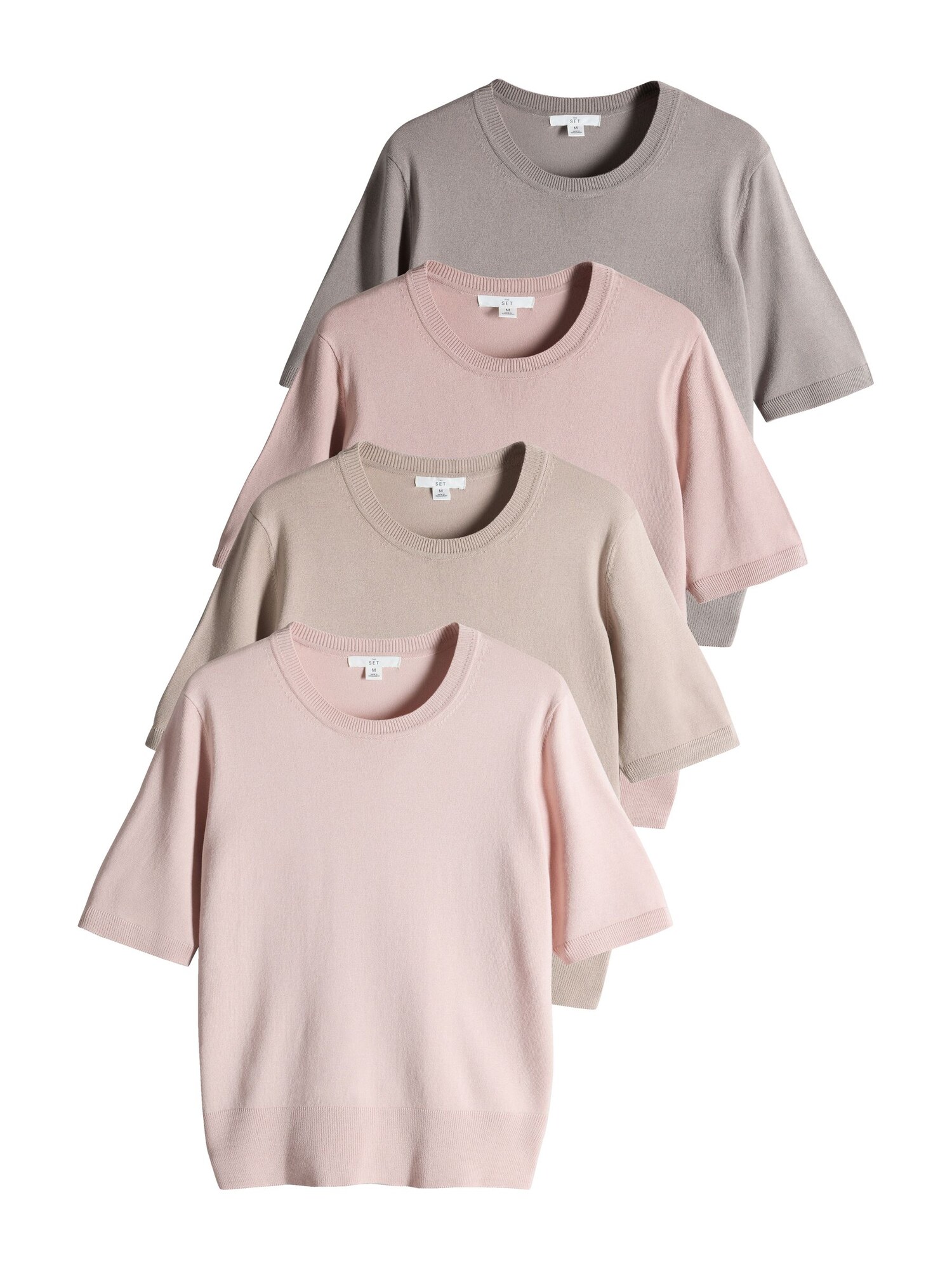 The Set Pulover bej / culoarea pielii / mauve / roz pal