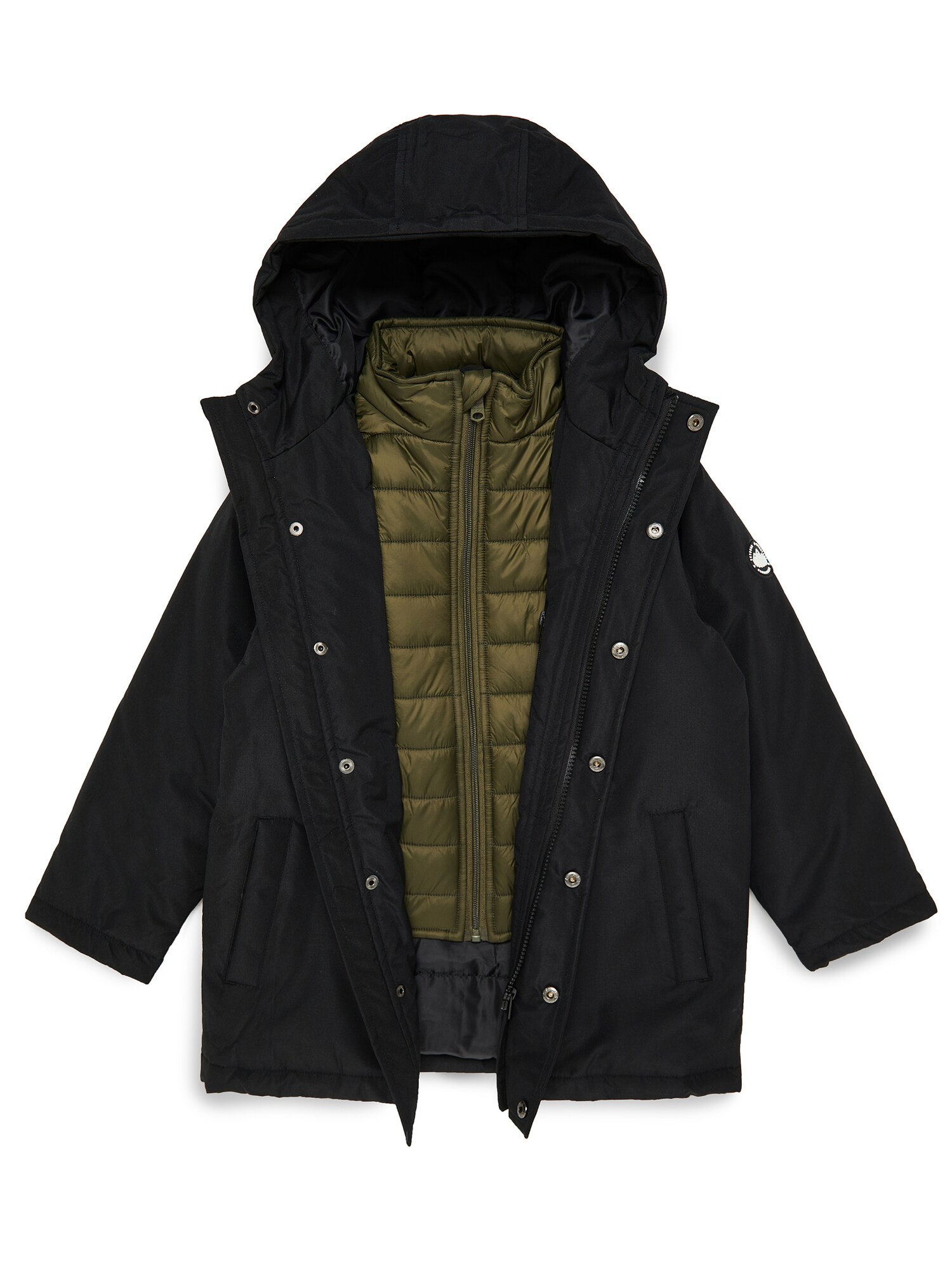 Threadboys Casaco meia-estação 'Gilbert Mock Layer'  preto