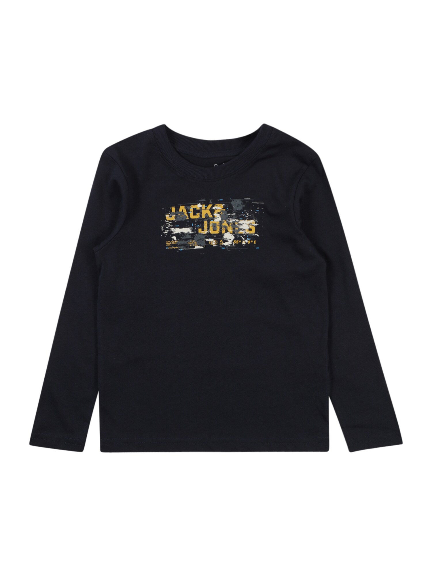 Jack & Jones Junior Tričko  námornícka modrá / tmavožltá / tmavosivá / biela