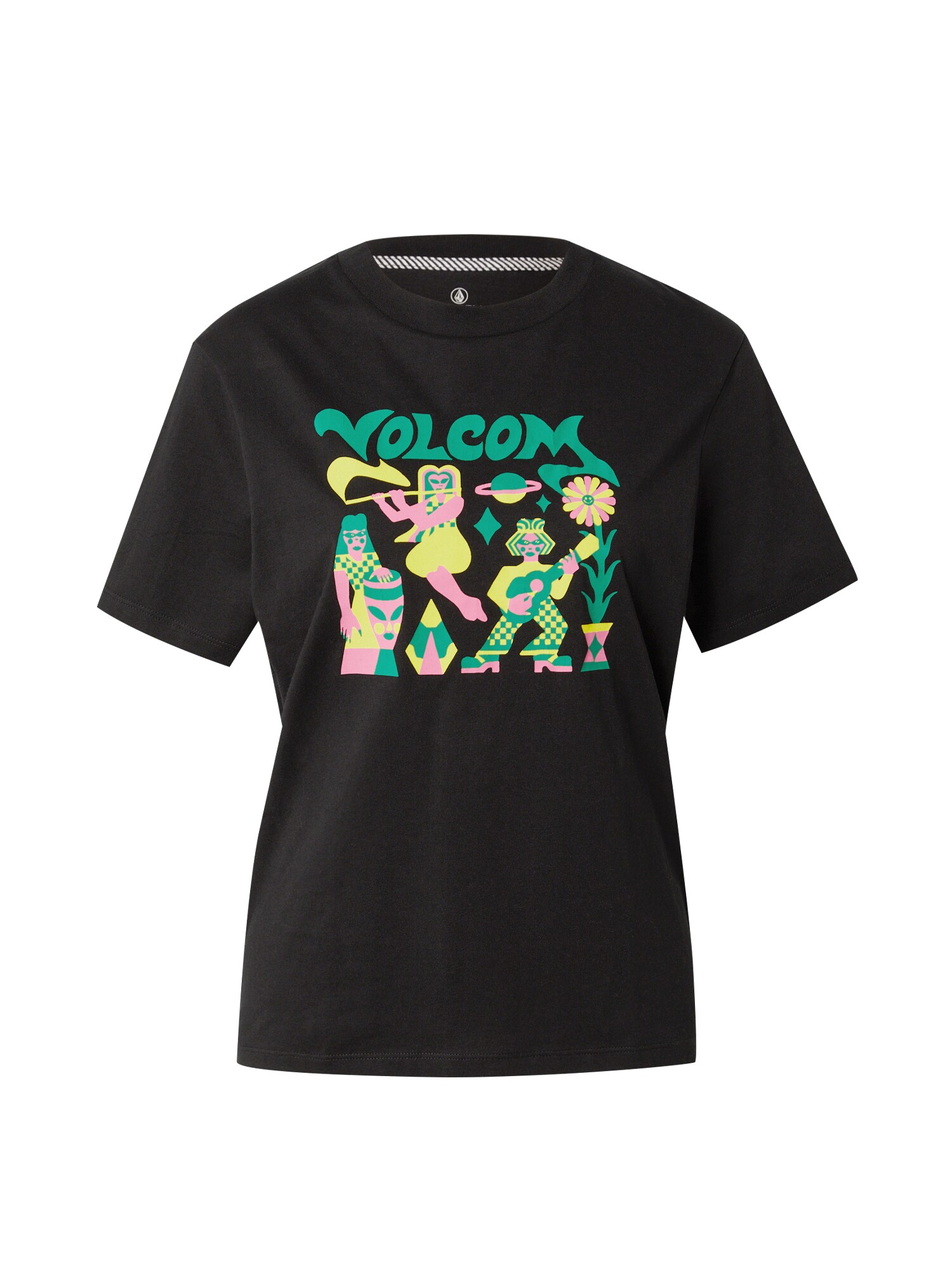 Volcom Póló 'RADICAL DAZE UP'  sárga / zöld / orchidea / fekete akciós termékkép 1