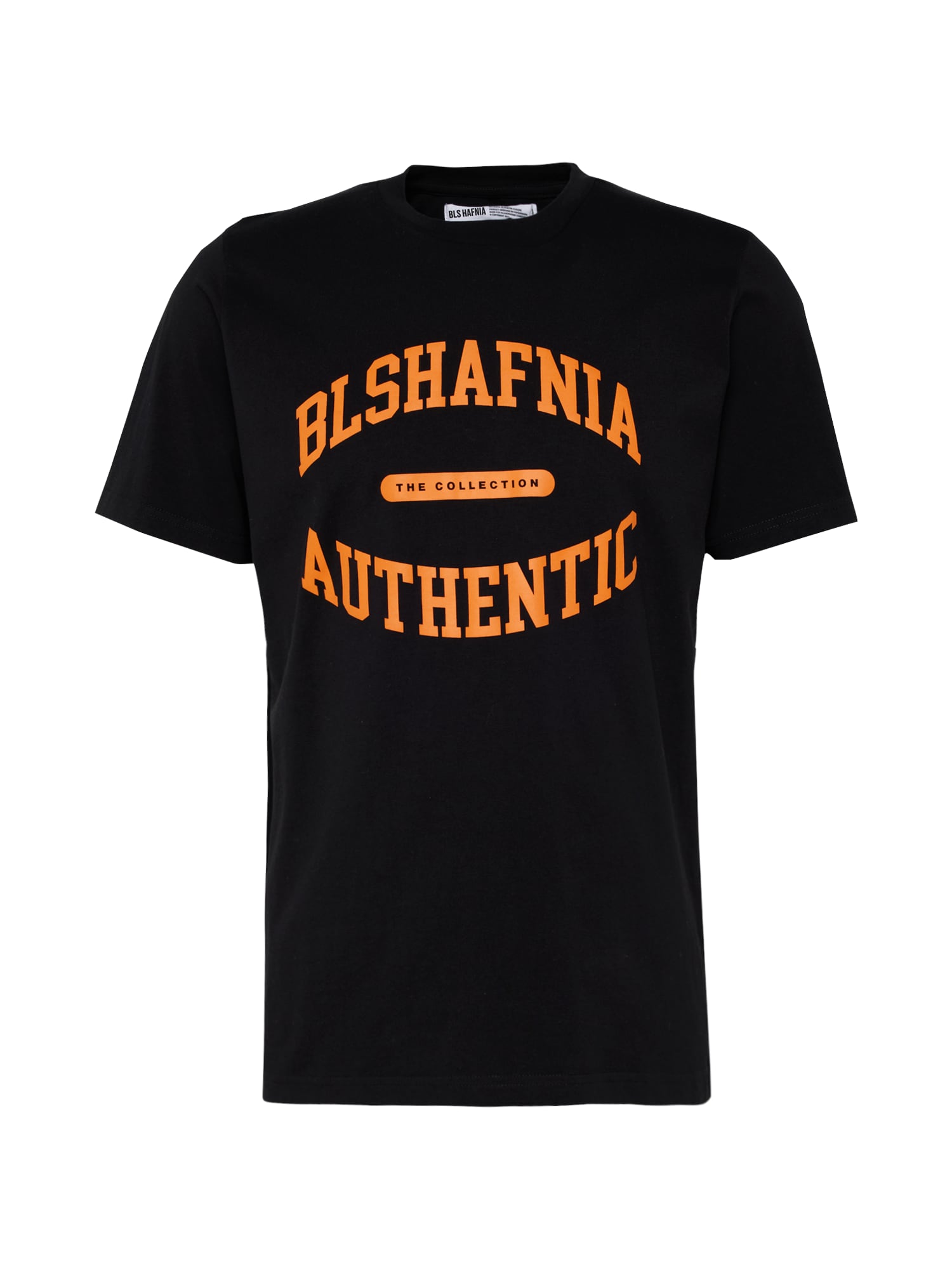 BLS HAFNIA Marškinėliai tamsiai oranžinė / juoda