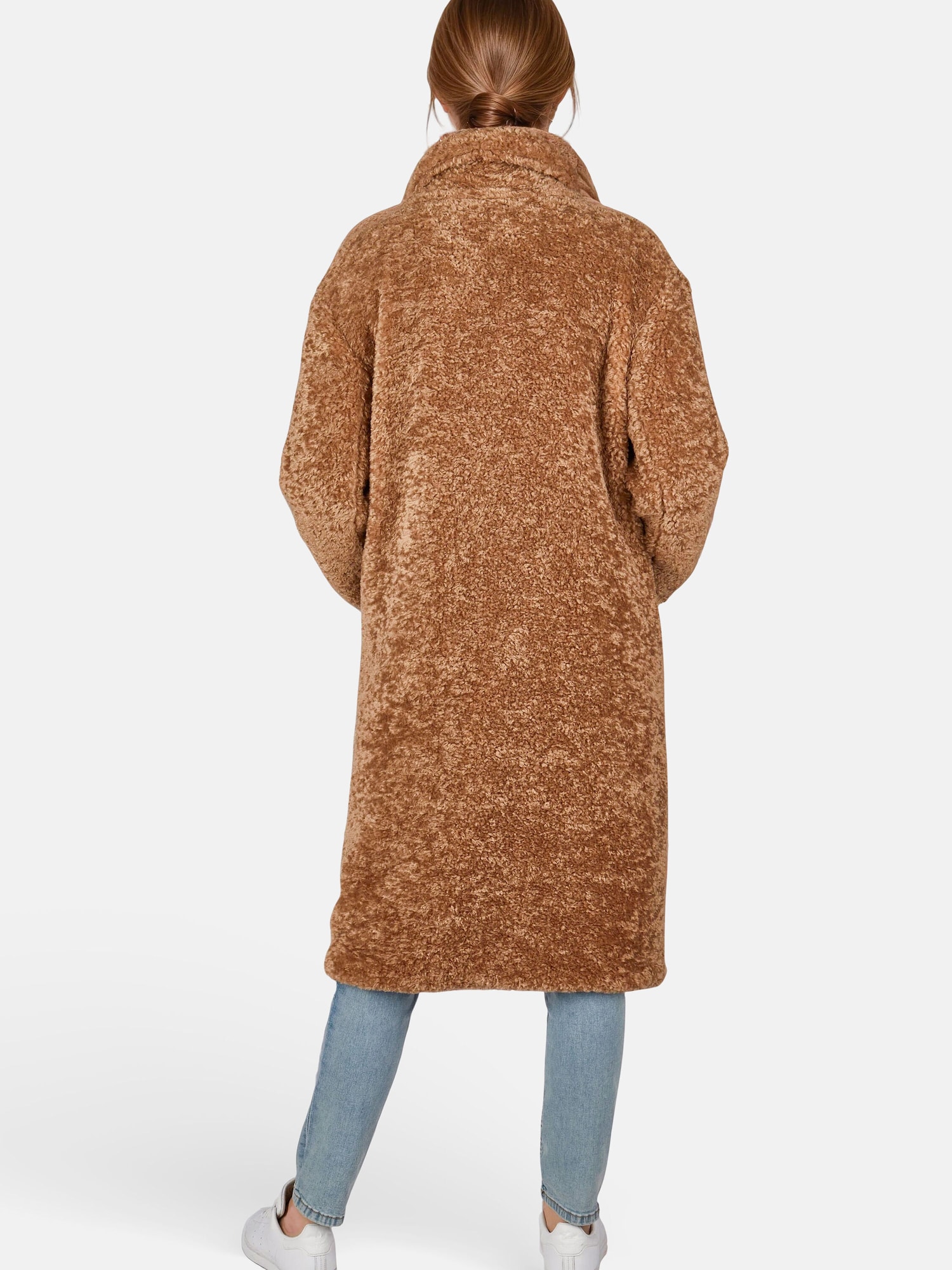 Thumbnail - White Label Langer Damenmantel mit breitem Reverskragen, Länge Gr. 38 ca. 110 cm