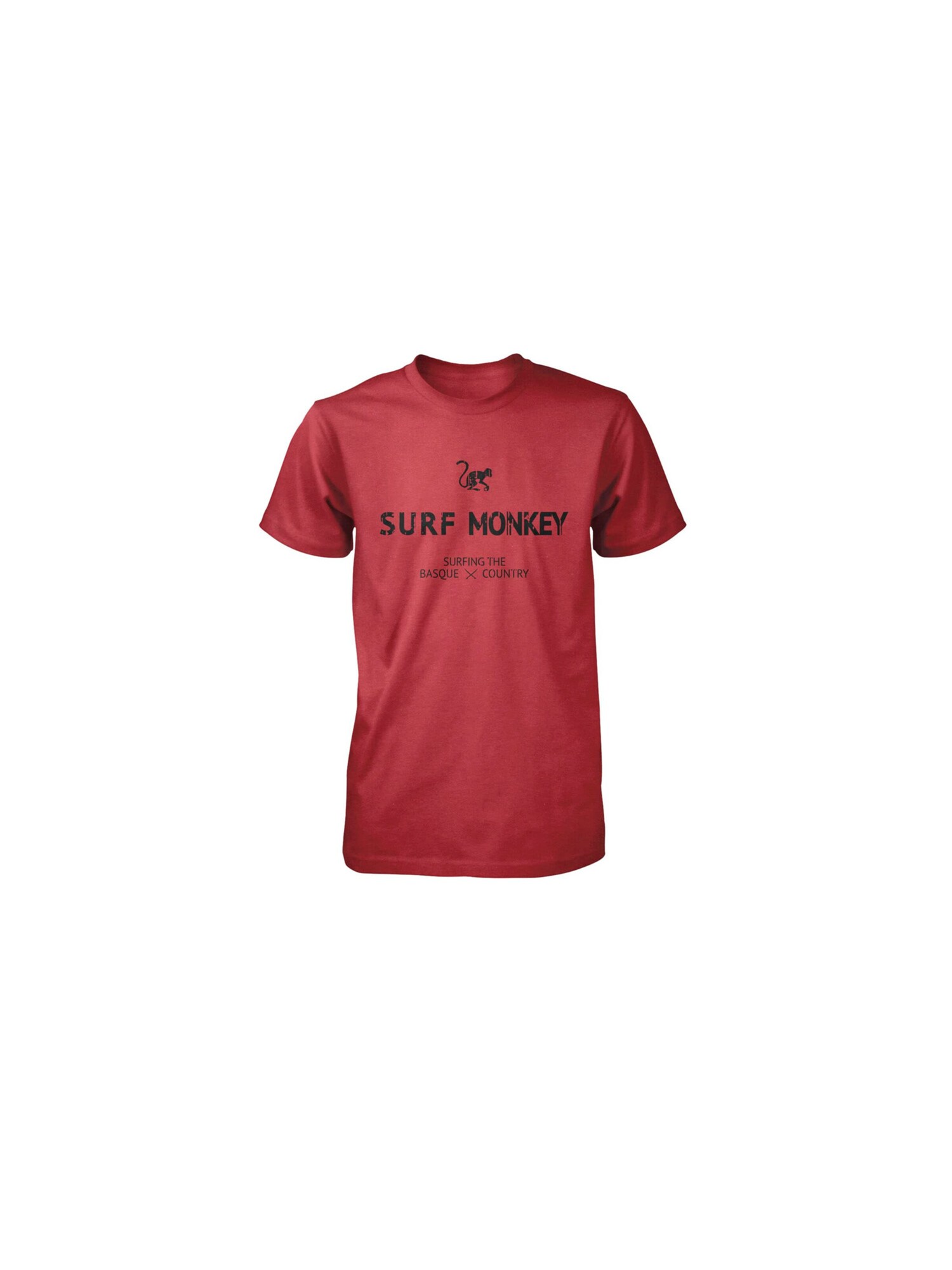 Surf Monkey Camiseta  rojo carmesí