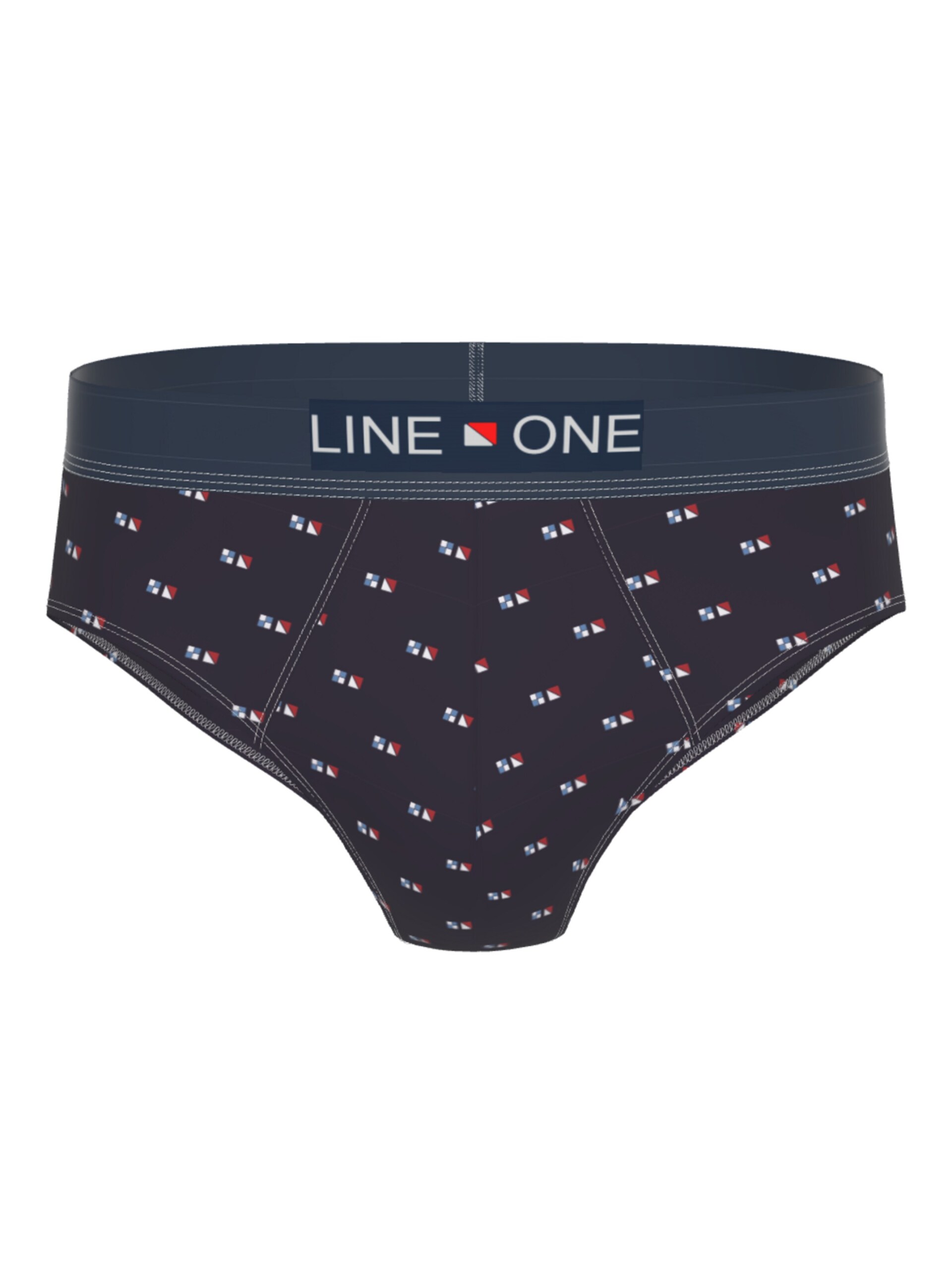 Line One Trosa marinblå / röd kalsonger herr